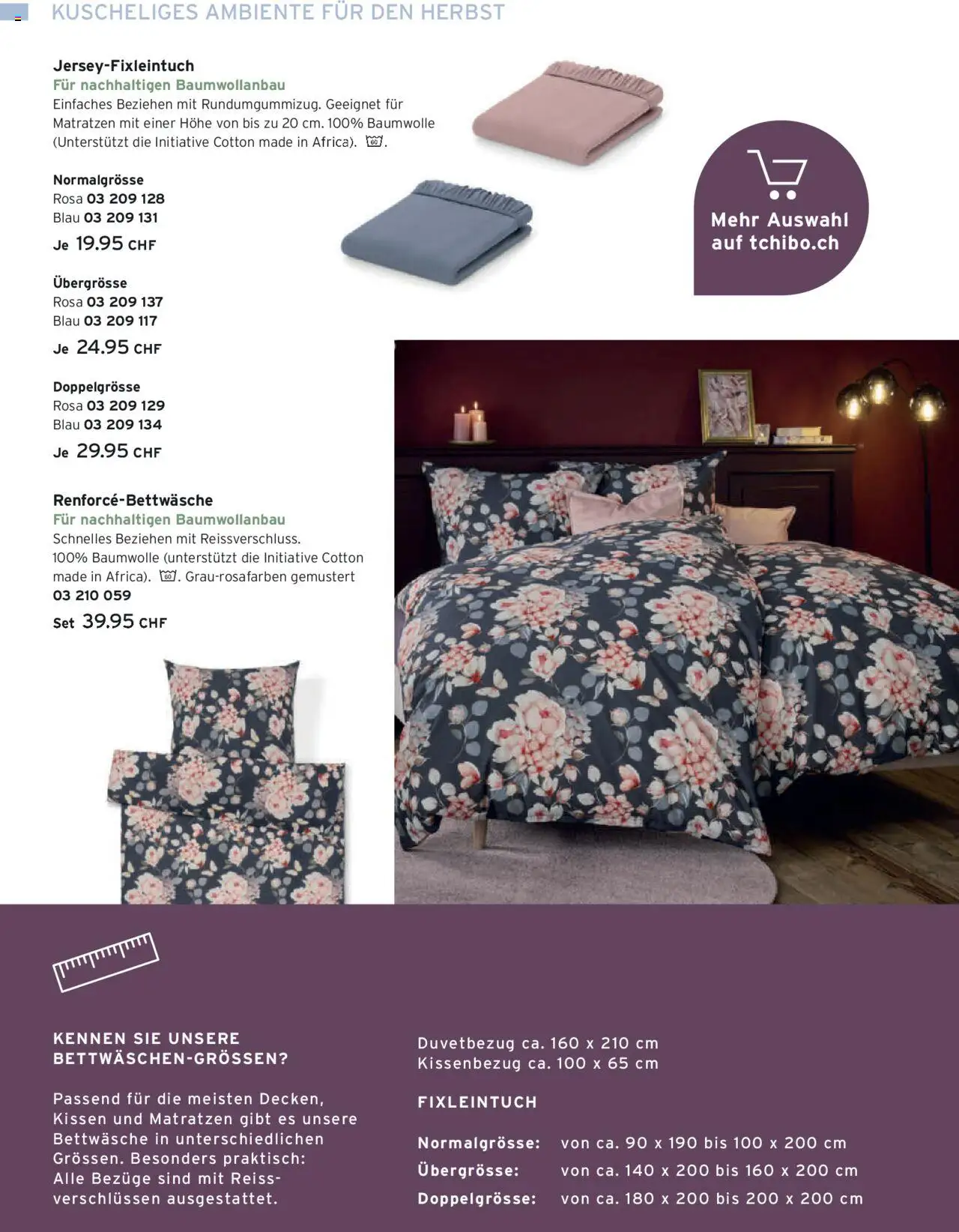 Tchibo Aktionen Herbst – gültig ab 24.09.2025 | Seite: 134 | Produkte: Kissen, Bettwäsche