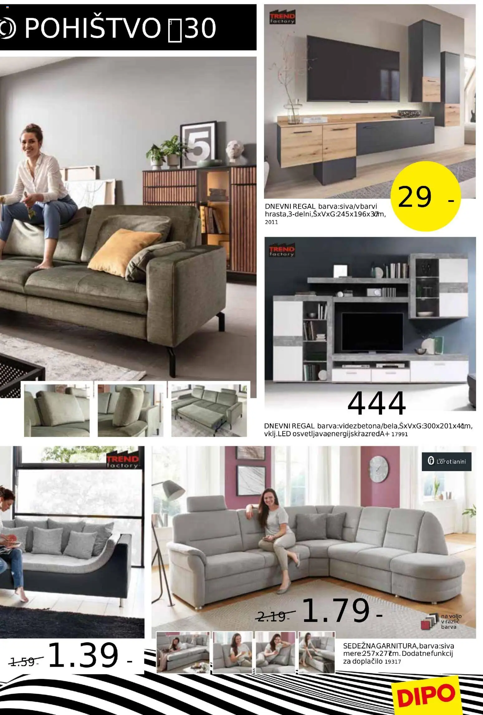 Novi Dipo katalog ponudbe – veljaven od 05.11.2025 | Stran: 5 | Izdelki: Pohištvo, Regal, Barva