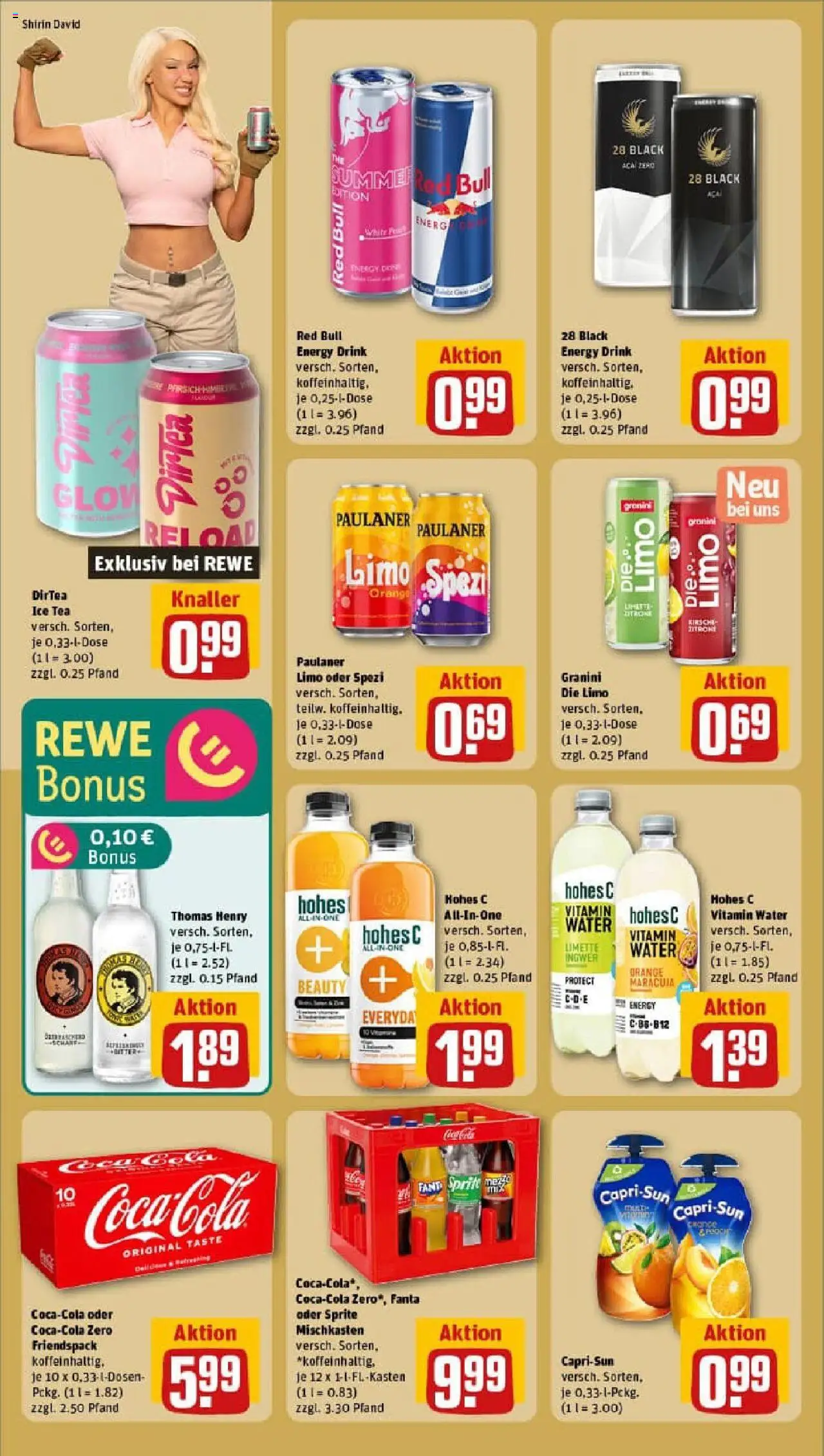 Rewe prospekt Saulheim	 - gültig ab dem 13.07.2025 | Seite: 16 | Produkte: Red bull, Fanta, Sprite, Energy