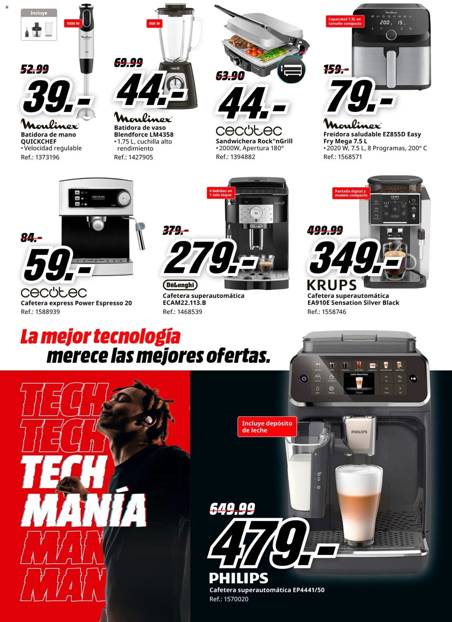 Media Markt folleto │ válido desde el 02.03.2026 | Página: 12 | Productos: Leche, Cafetera, Batidora, Freidora