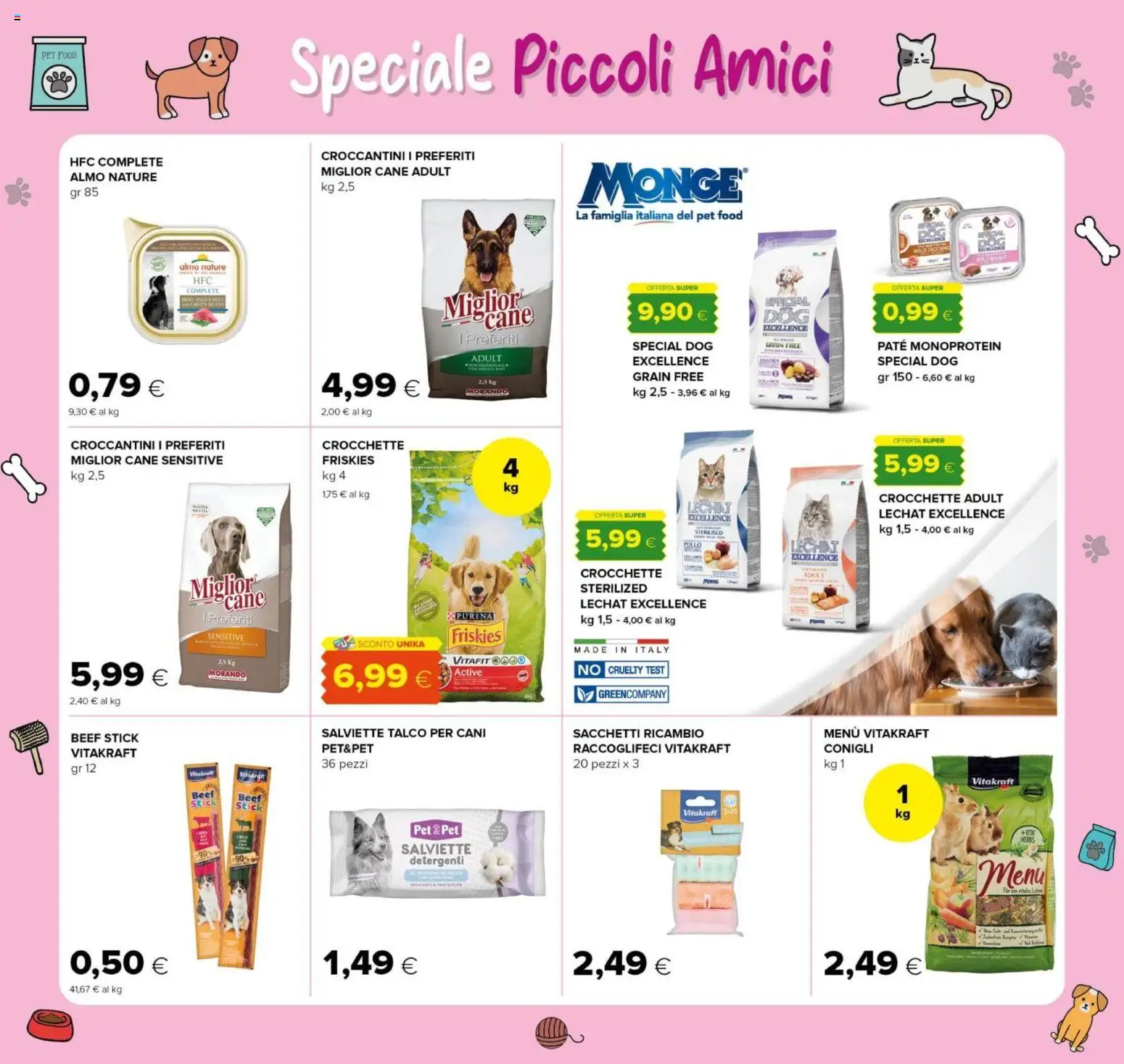 Volantino Oasi del 23.10.2025 | Pagina: 25 | Prodotti: Paté, Pollo, Talco, Crocchette