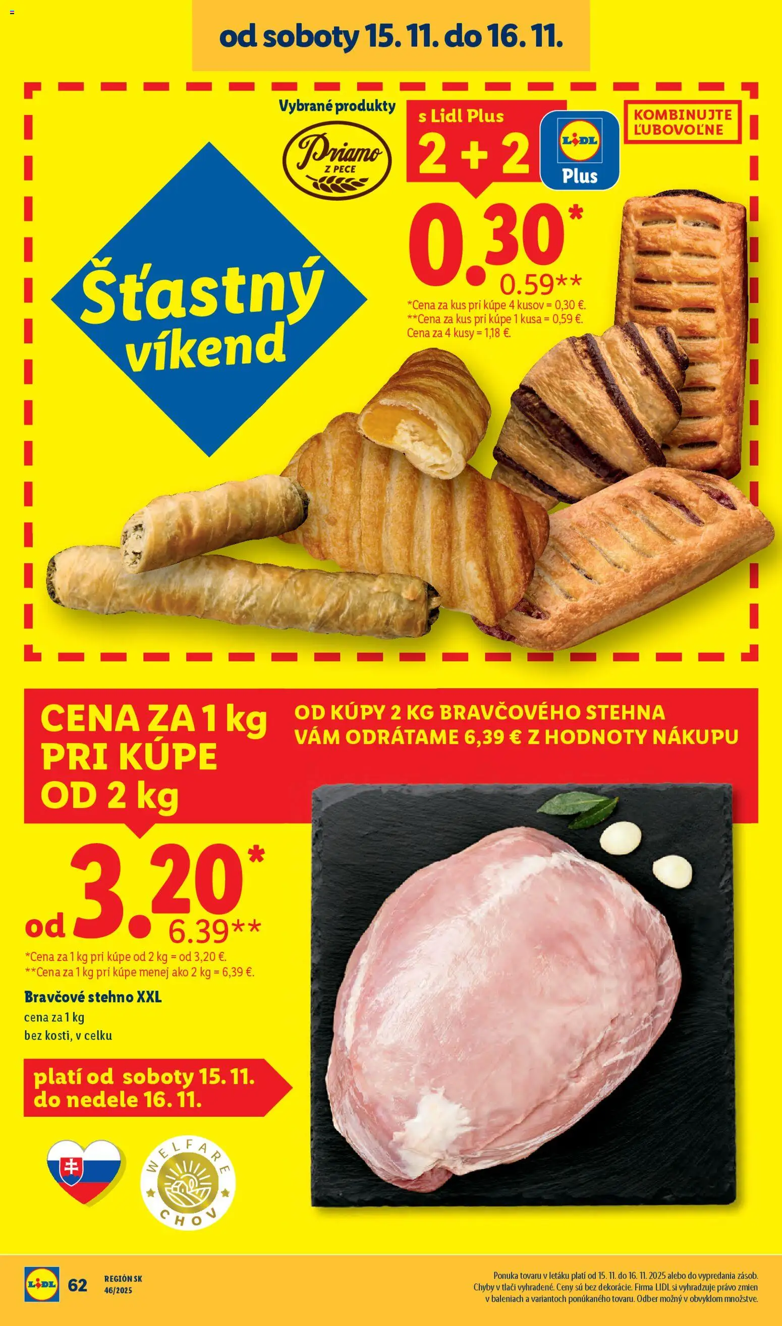 Nové Lidl akcie – leták je platný od 13.11.2025 | Strana: 51 | Produkty: Bravčové stehno