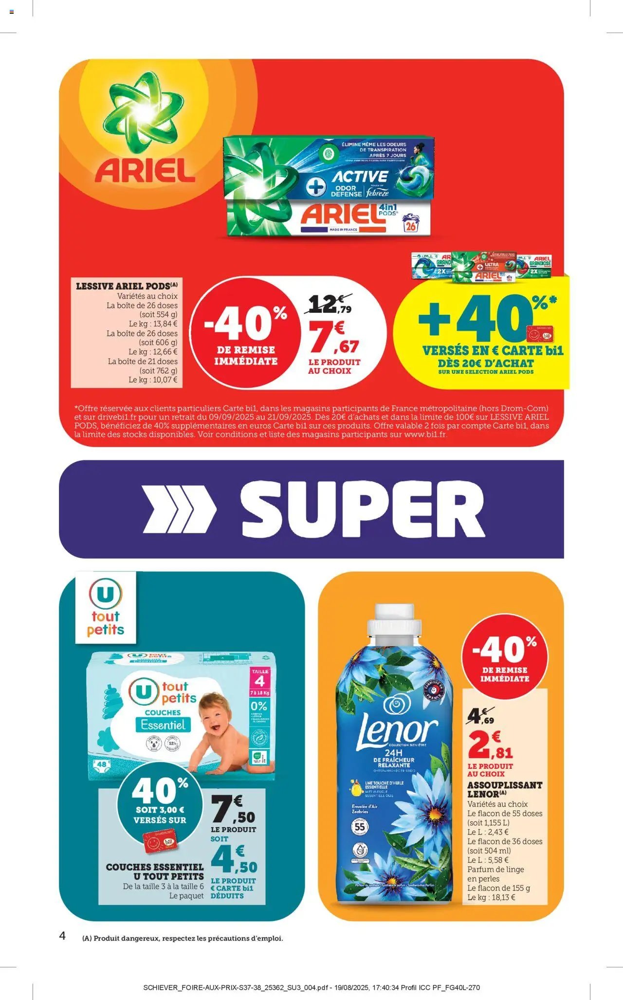  | Page: 4 | Produits: Ariel, Couches, Lenor, Parfum