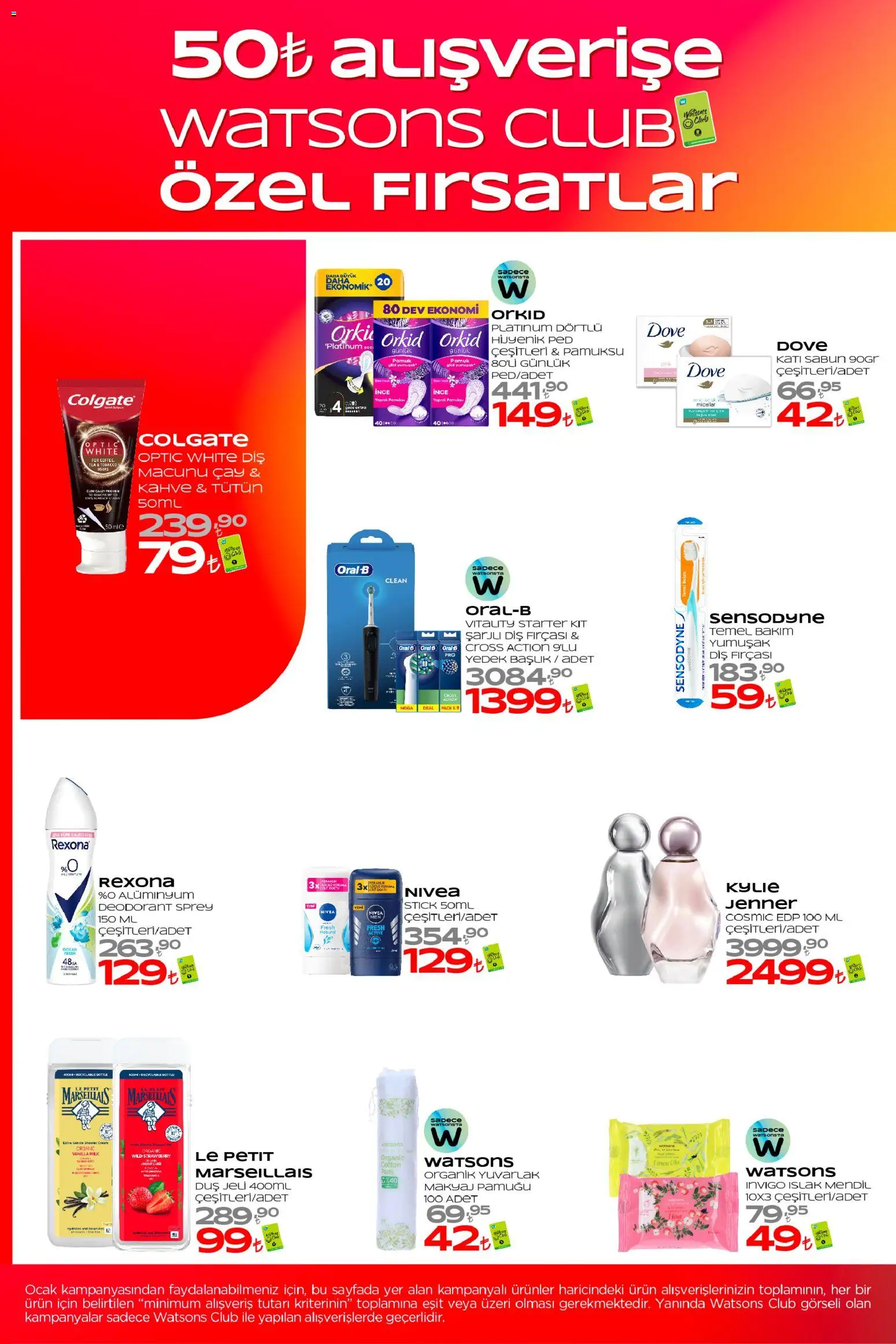 Watsons aktüel ürünler kataloğu yayımlandı! Bu hafta 02 - 28 Ocak 2026 günü Watsons indirimli ürünleri