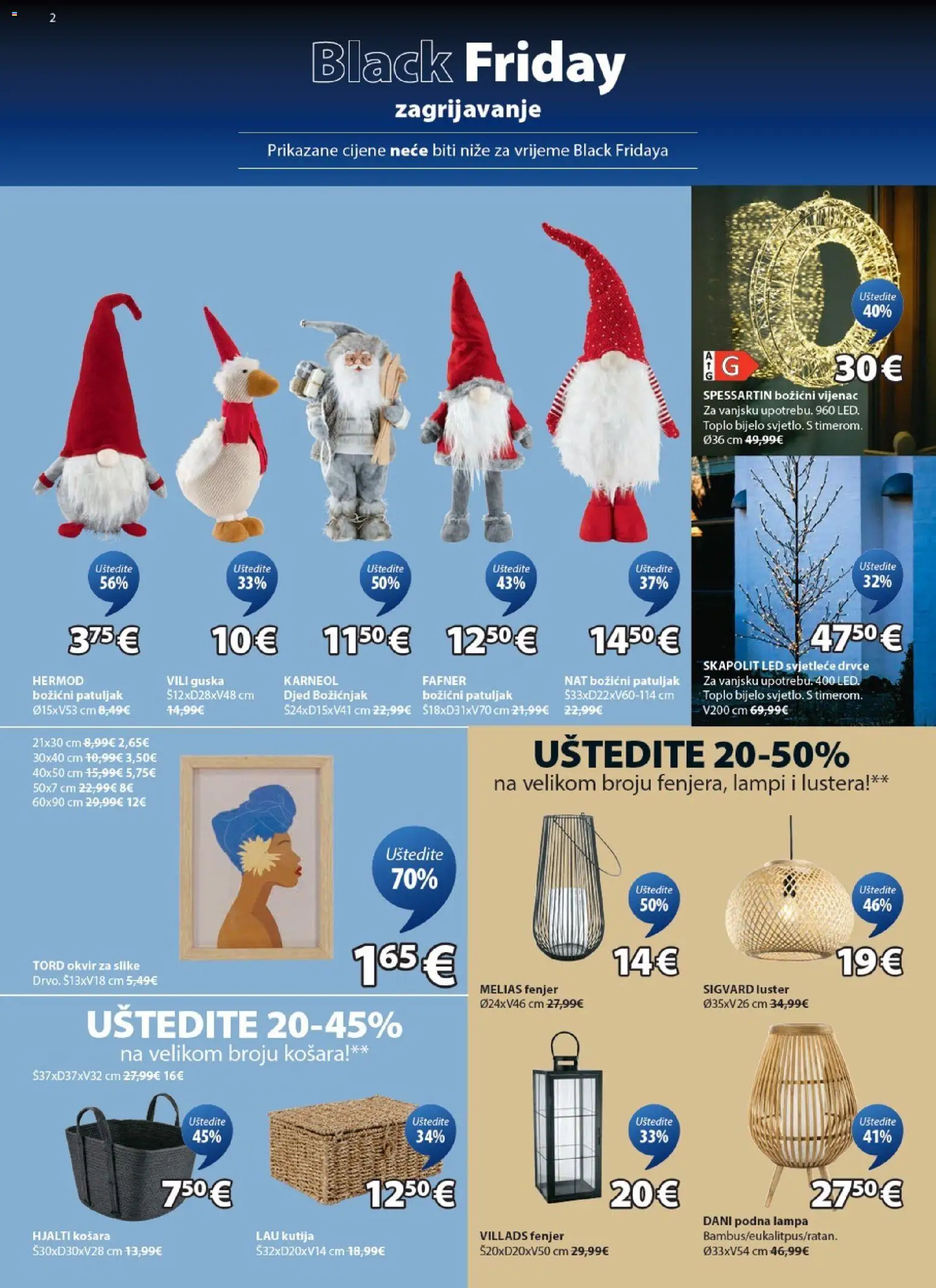 JYSK katalog | vrijedi od 19.11.2025 | Stranica: 2 | Proizvodi: Kutija, Luster, Okvir za slike, Fenjer