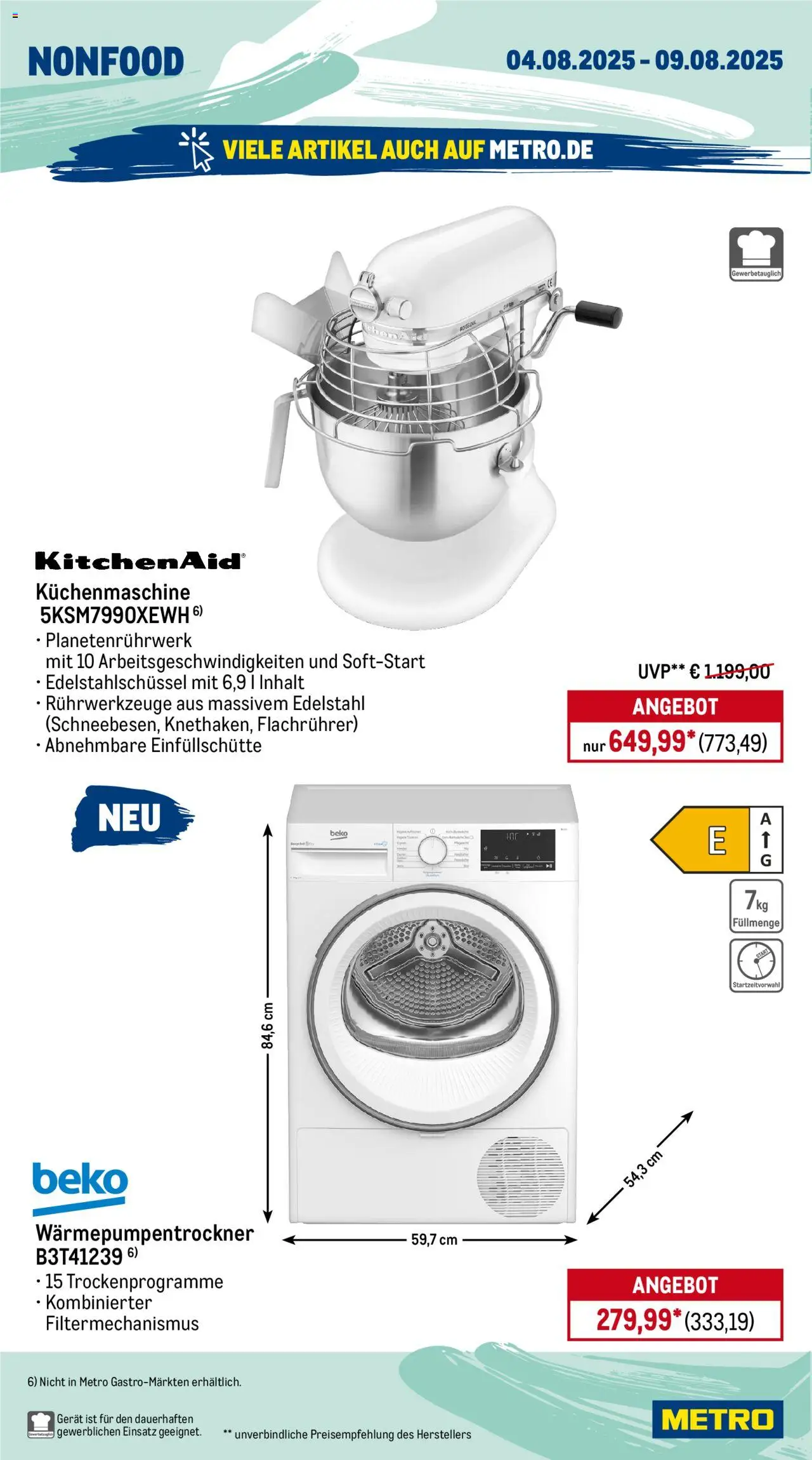Metro Wochen-Angebote Gastro - gültig ab dem 04.08.2025 | Seite: 18