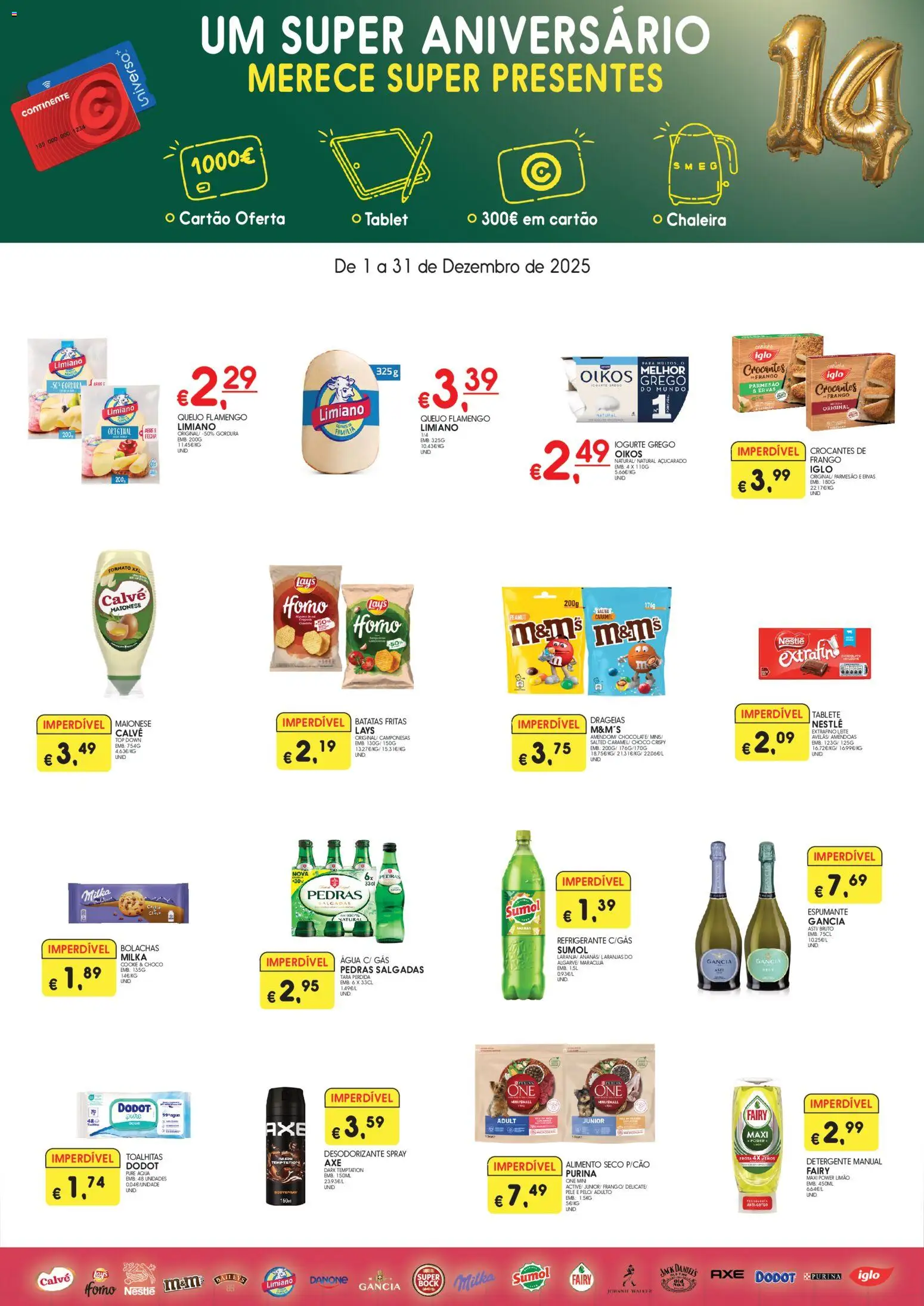 Meu Super Lojas Madeira │ válido de 01.12.2025 | Página: 1 | Produtos: Espumante, Nestlé, Sumo, Maionese