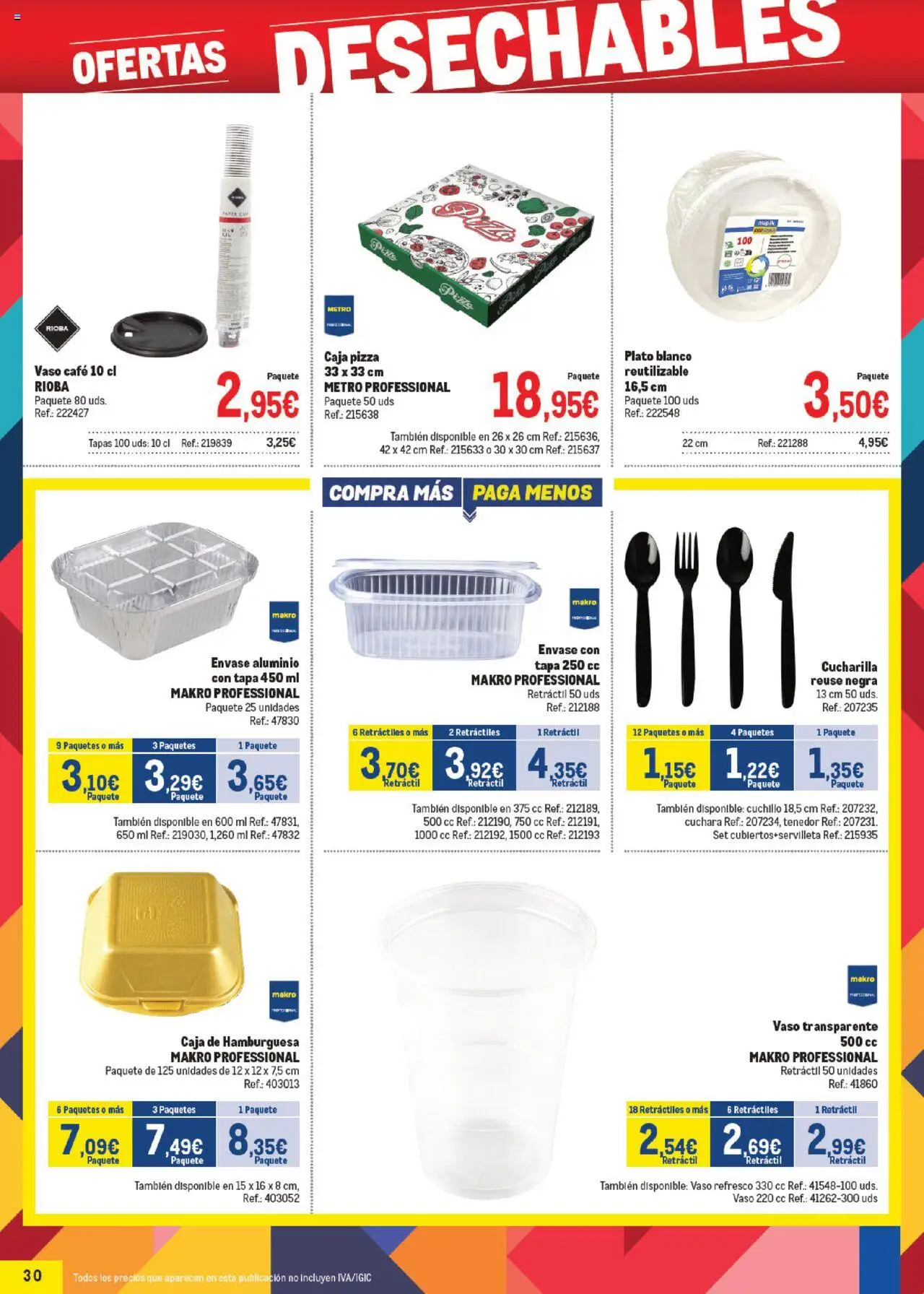 Makro - Precios Norte │ válido desde el 06.10.2025 | Página: 30 | Productos: Café, Pizza, Σοκολατούχο γάλα, Caja