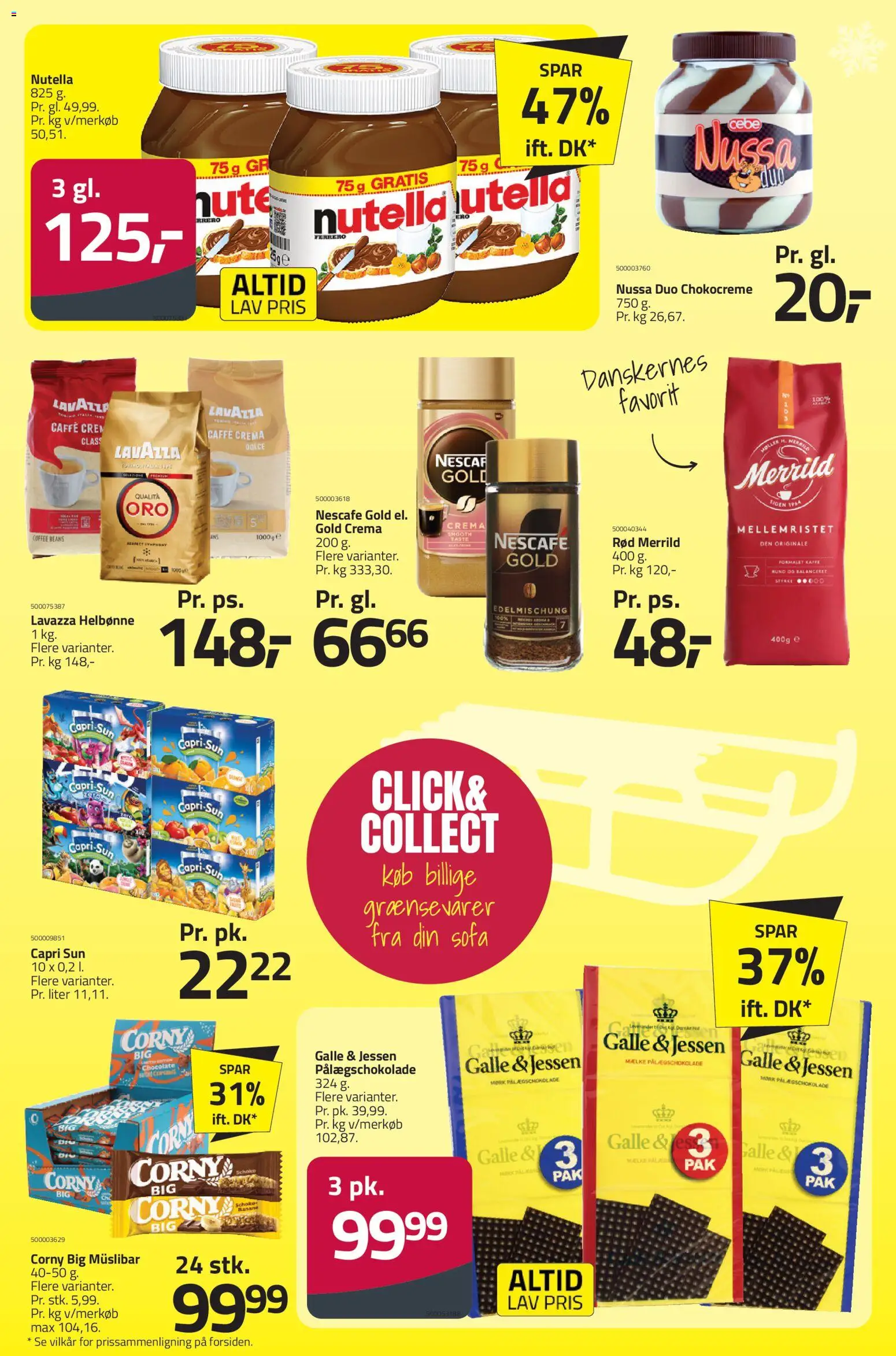 Fleggaard tilbudsavis – gyldig fra 28.01.2026 | Side: 5 | Produkter: Kaffe, Sofa, Pålægschokolade, Nutella