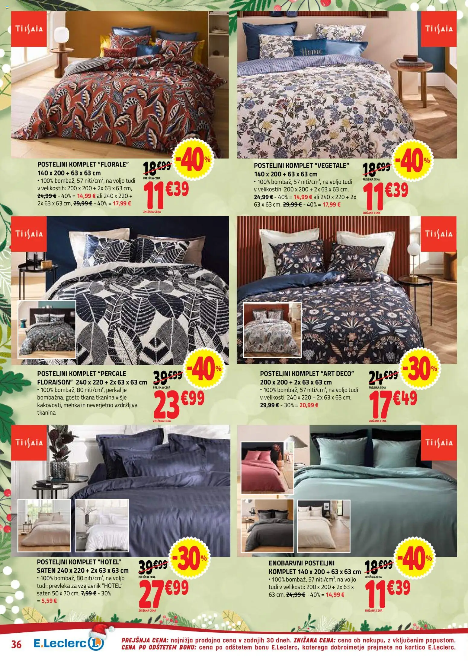 Novi E.leclerc katalog ponudbe – veljaven od 27.12.2025 | Stran: 36 | Izdelki: Vzglavnik, Prevleka