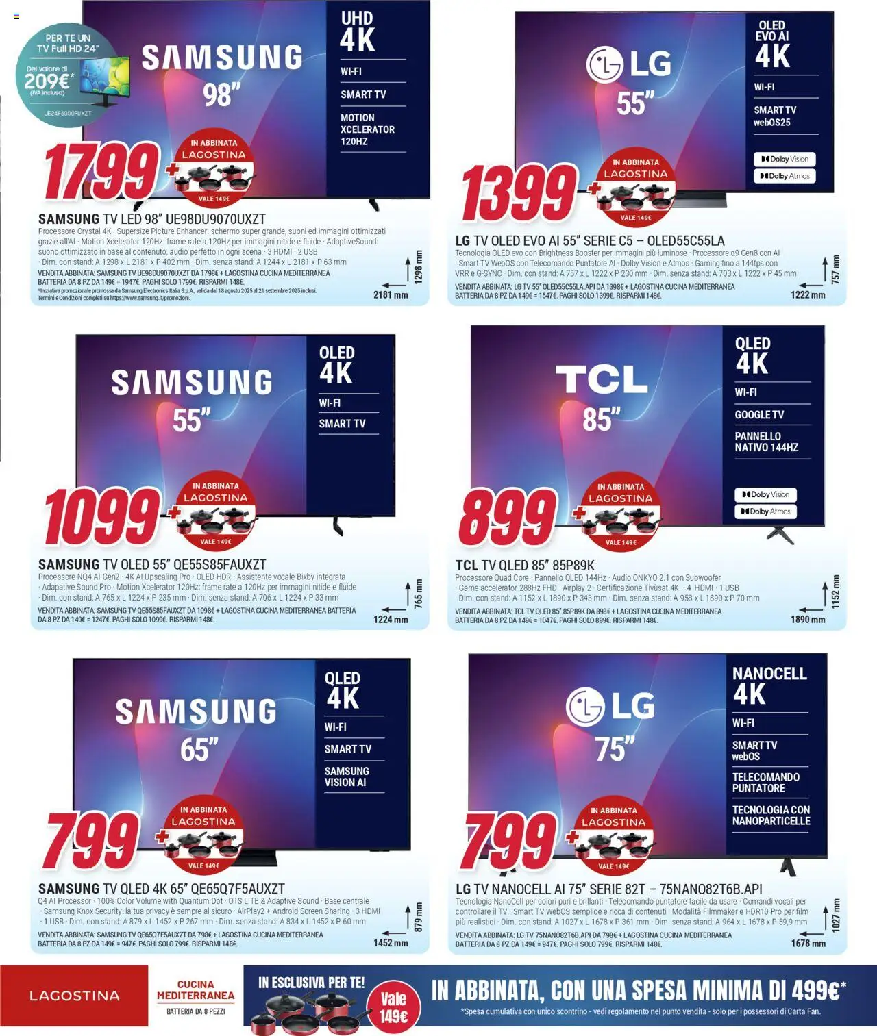 Volantino Trony del 11.09.2025 | Pagina: 4 | Prodotti: Tè, smart TV, USB, Batteria