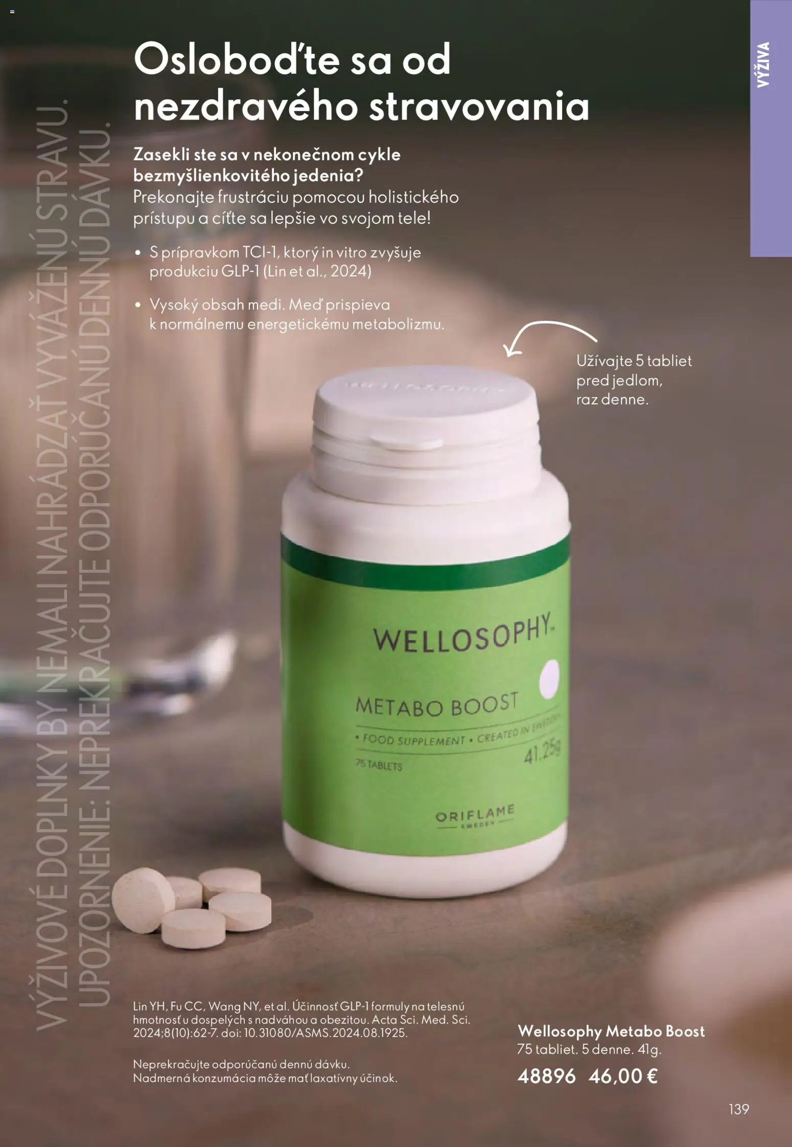 Nové Oriflame akcie – leták je platný od 11.02.2026 | Strana: 139 | Produkty: Metabo, Med