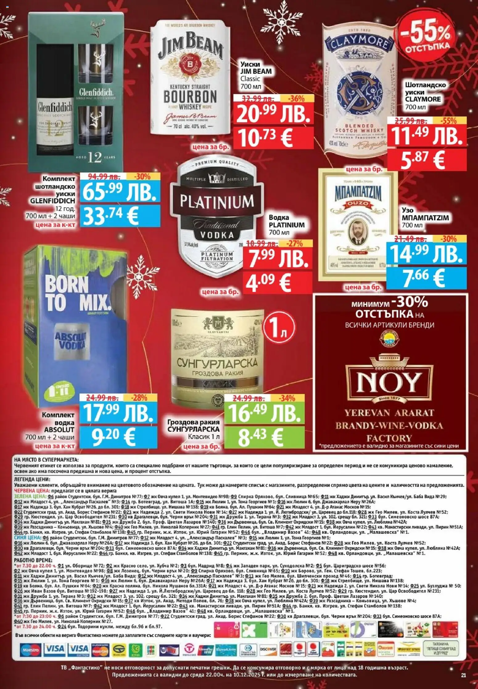 {H1} | Страница: 21 | Продукти: Водка, Бренди, Гроздова ракия, Ракия