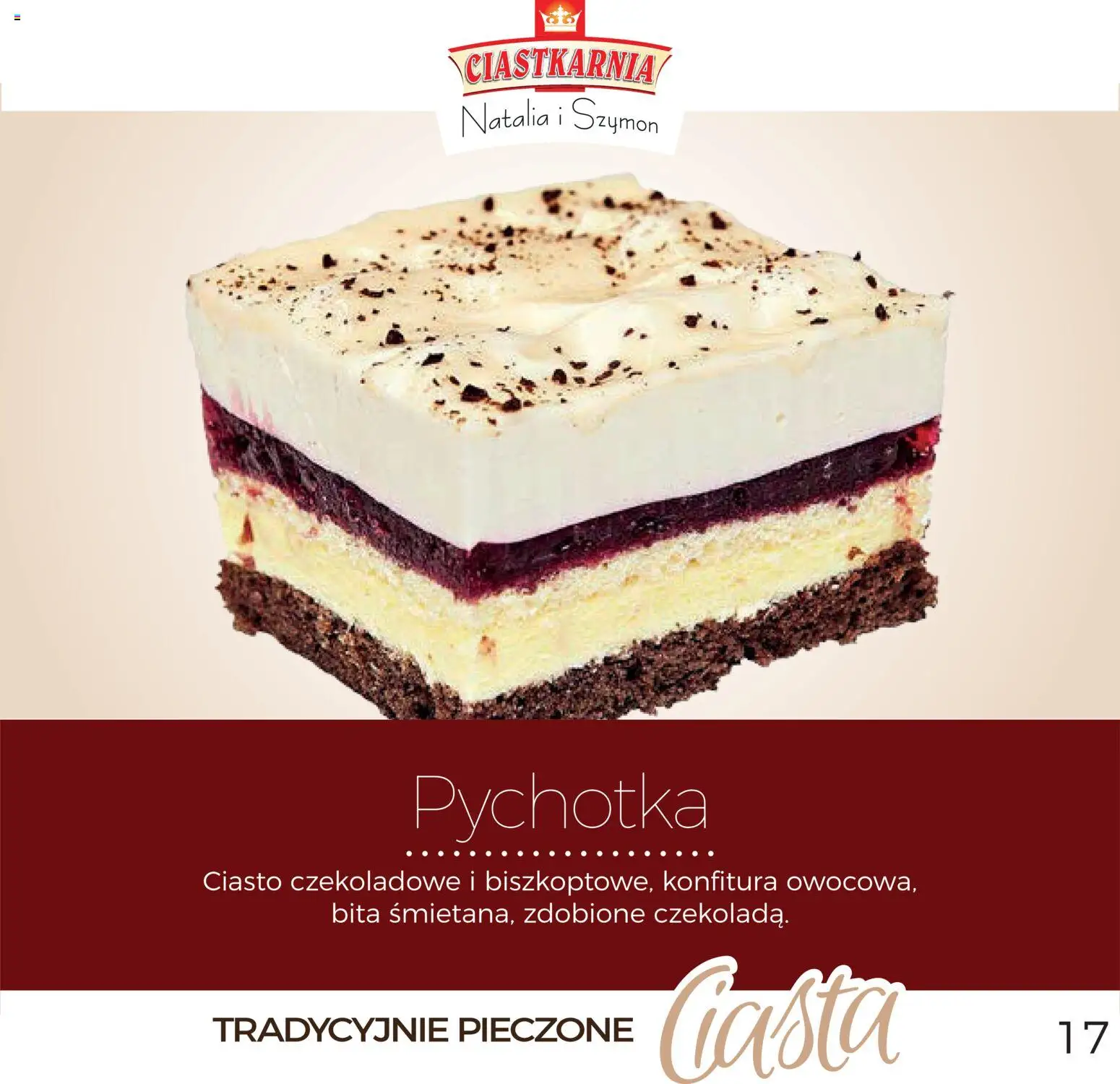 Topaz Gazetka - Ciasta  od 01.12.2025 | Strona: 17 | Produkty: Ciasto, Ciasto czekoladowe