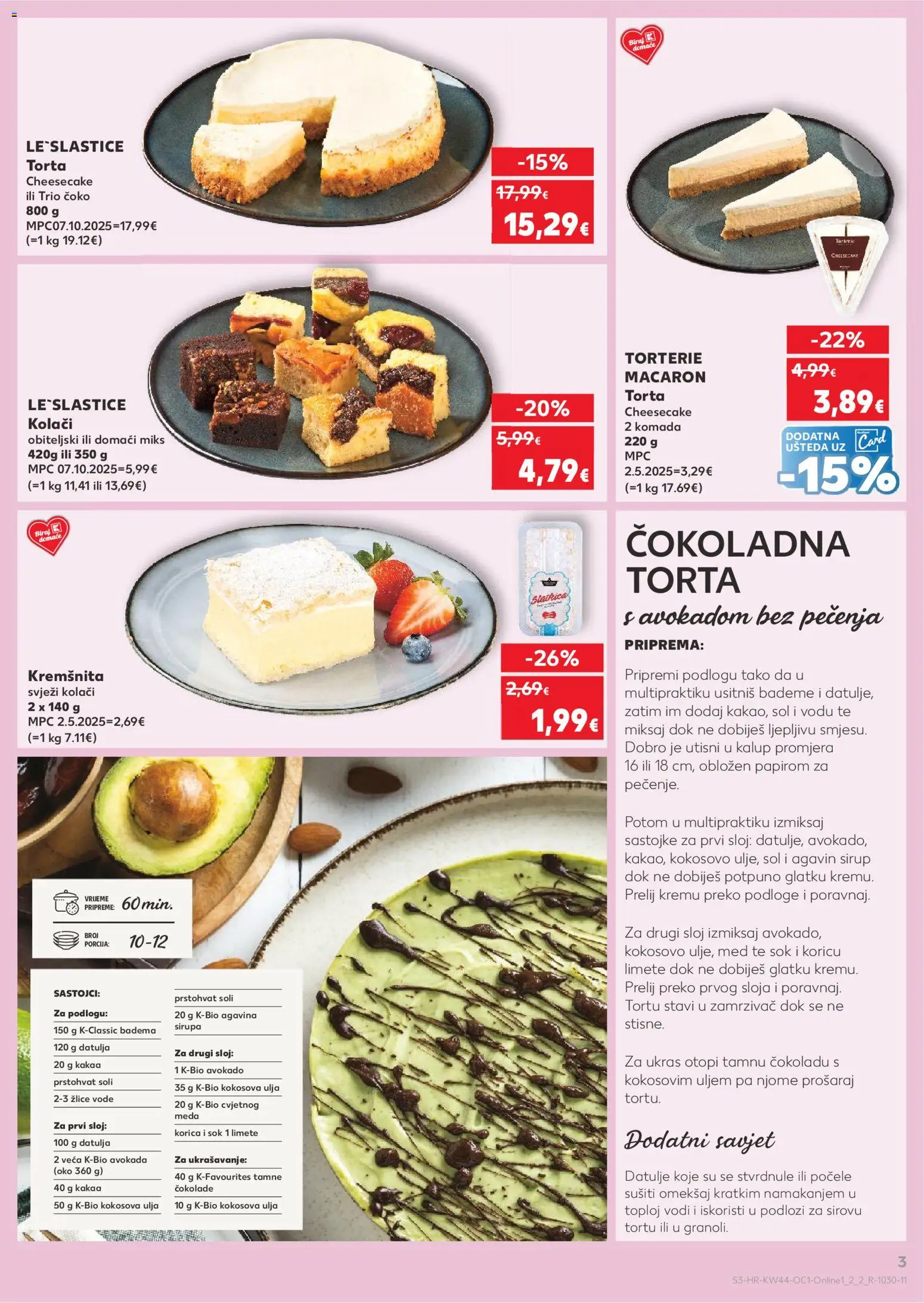 Kaufland katalog | vrijedi od 29.10.2025 | Stranica: 3 | Proizvodi: Sok, Avokado, Sol, Sirup