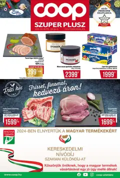COOP - Szuper Plusz / Tisza - amely érvényes a következő dátumtól: 18.09.2025