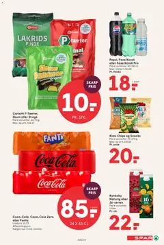 Spar - Tilbudsavis gyldig fra 16.01.2026 | Side: 15 | Produkter: Appelsiner, Peanuts, Lakrids, Fanta