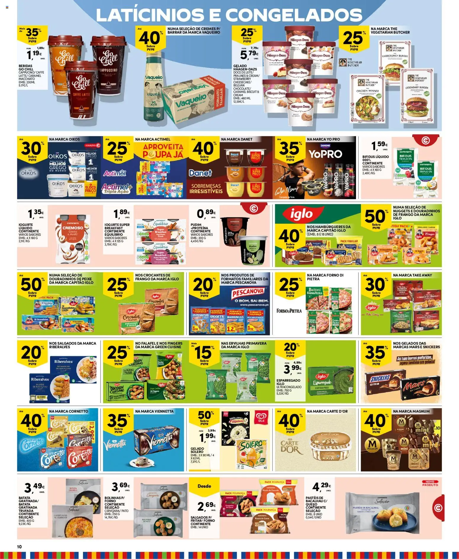 Continente - Madeira │ válido de 16.12.2025 | Página: 10 | Produtos: Pescada, Queijo, Iogurte, Iogurte liquido