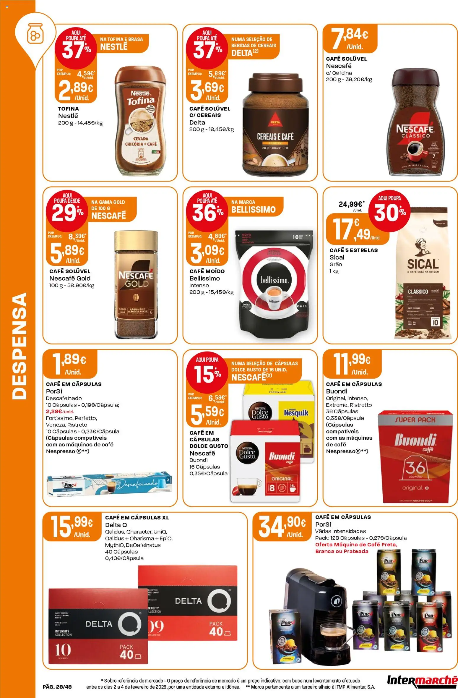 Intermarché folheto │ válido de 12.03.2026 | Página: 28 | Produtos: Capsulas dolce gusto, Café solúvel, Nestlé, Cereais