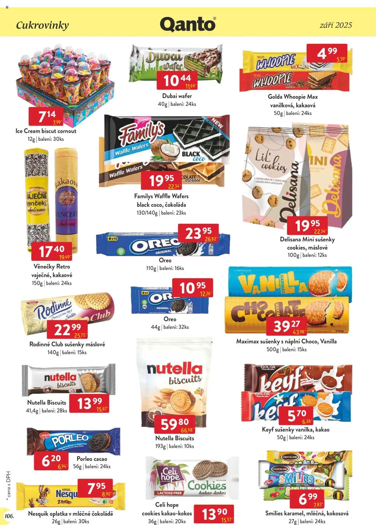 Astur & Qanto leták - Velkoobchod 09/2025 od 01.09.2025 | Strana: 106 | Produkty: Čokoláda, Kokos, Kakao, Nutella
