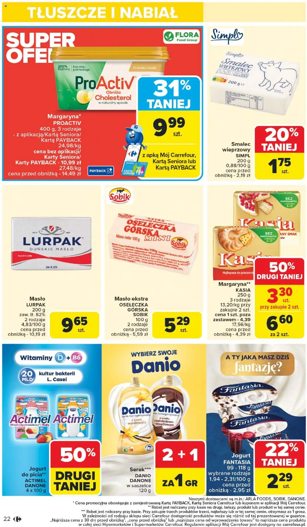 Carrefour Gazetka od 11.08.2025 | Strona: 26 | Produkty: Serek homogenizowany, Serek, Masło, Jogurt