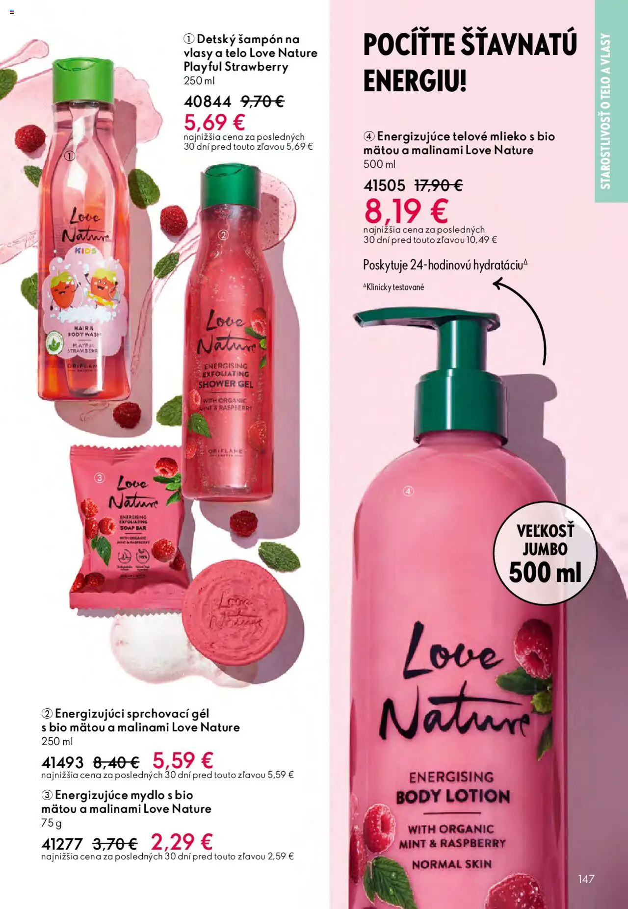Nové Oriflame akcie – leták je platný od 12.11.2025 | Strana: 147 | Produkty: Mlieko, Šampón, Telové mlieko, Mydlo