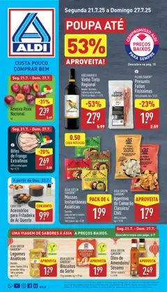 Pré-visualização Aldi folheto válido de 21.07.2025