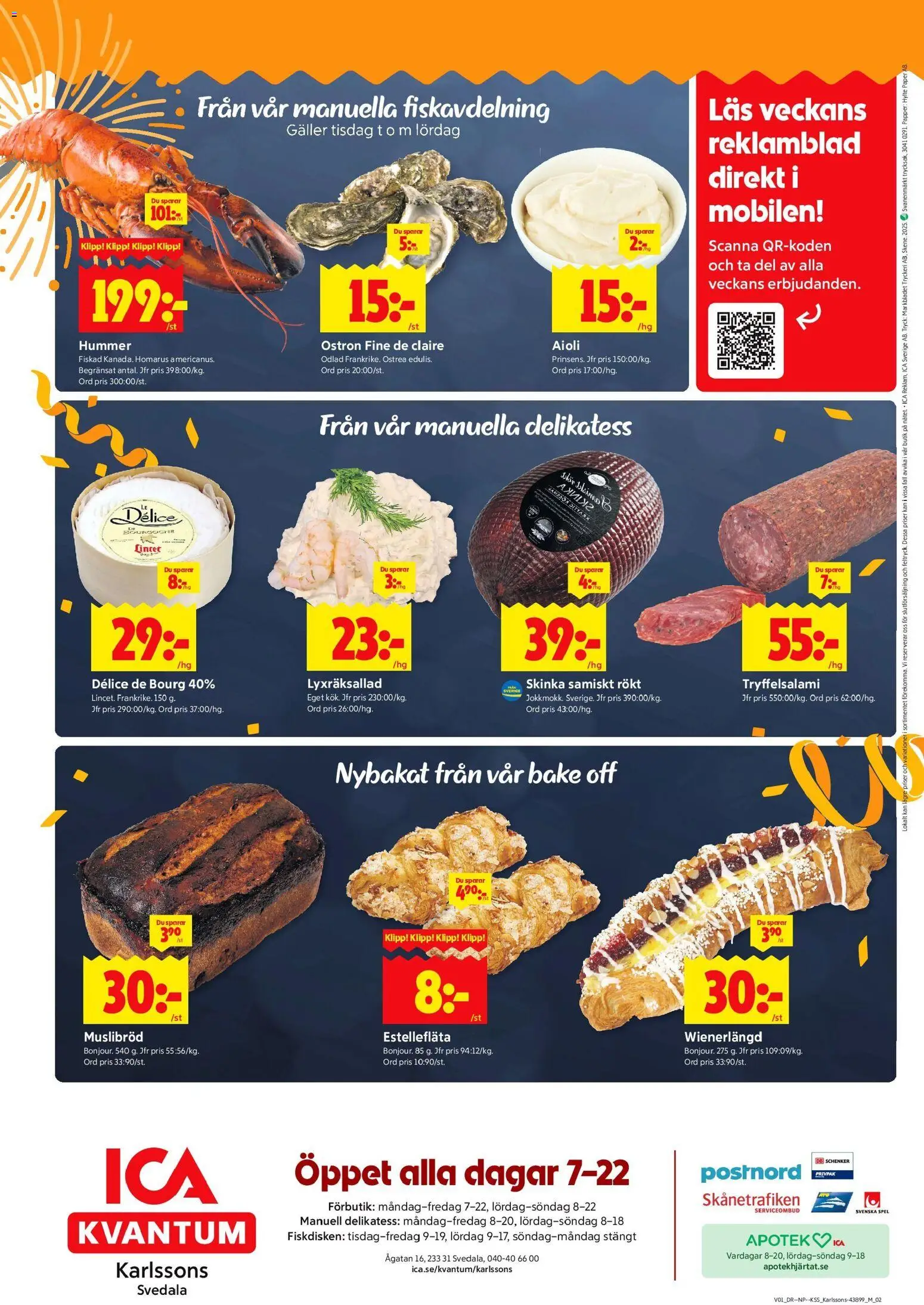 ICA Kvantum reklamblad aktuell från 30.12.2025 | Sida: 12 | Produkter: Galler, Aioli, Skinka, Papper