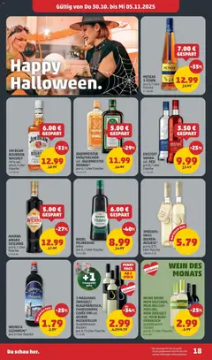 Penny Markt Flugblatt ab 30.10.2025 gültig | Seite: 18 | Produkte: Whiskey, Wein, Bourbon