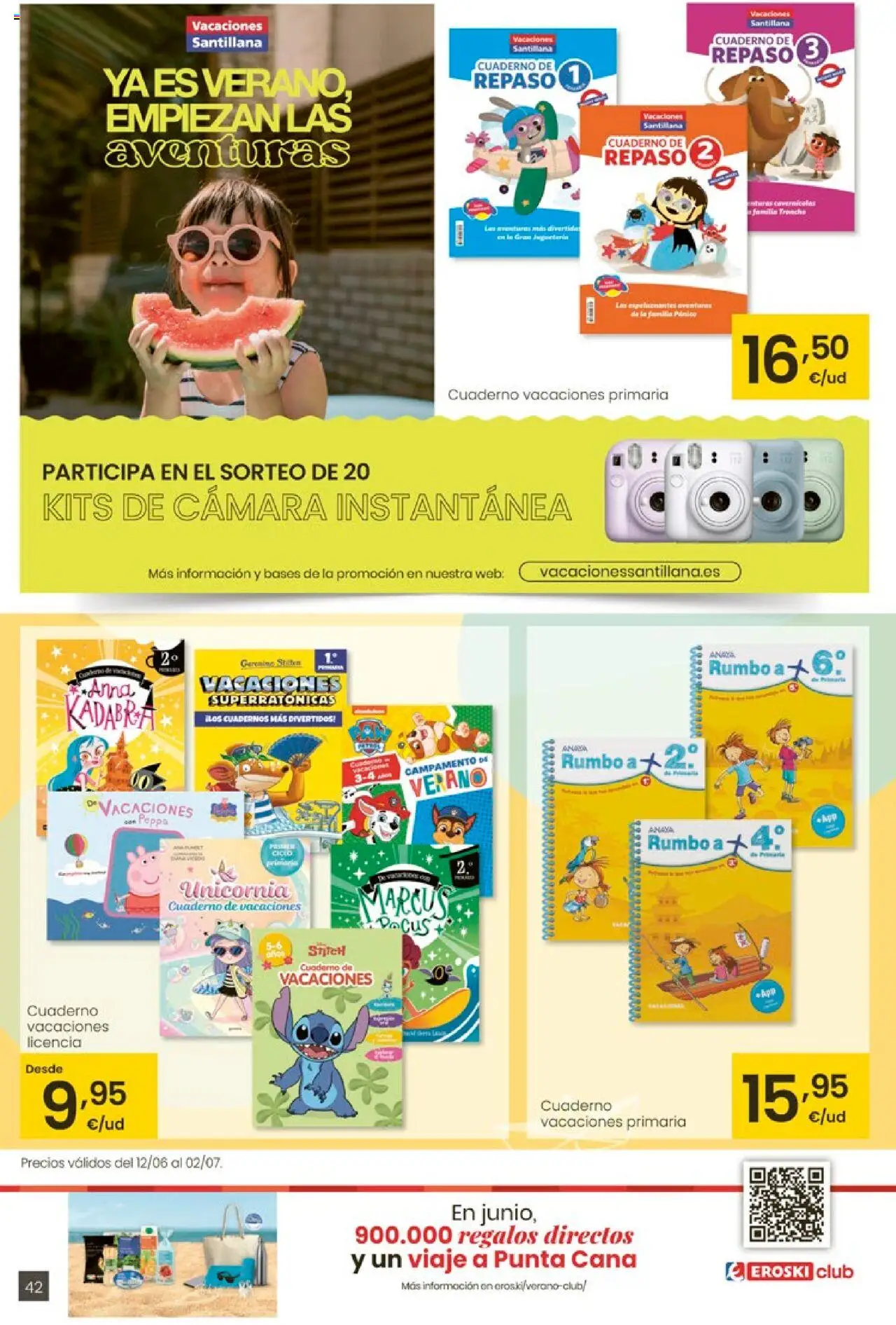 Eroski - Ofertones para conquistarte │ válido desde el 12.06.2025 | Página: 42 | Productos: Cámara instantánea, Cámara