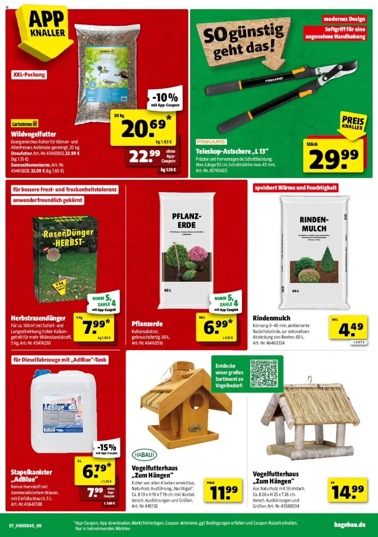 Hagebau Prospekt Nienburg – gültig ab 27.09.2025 | Seite: 7 | Produkte: Rindenmulch, Pflanzerde