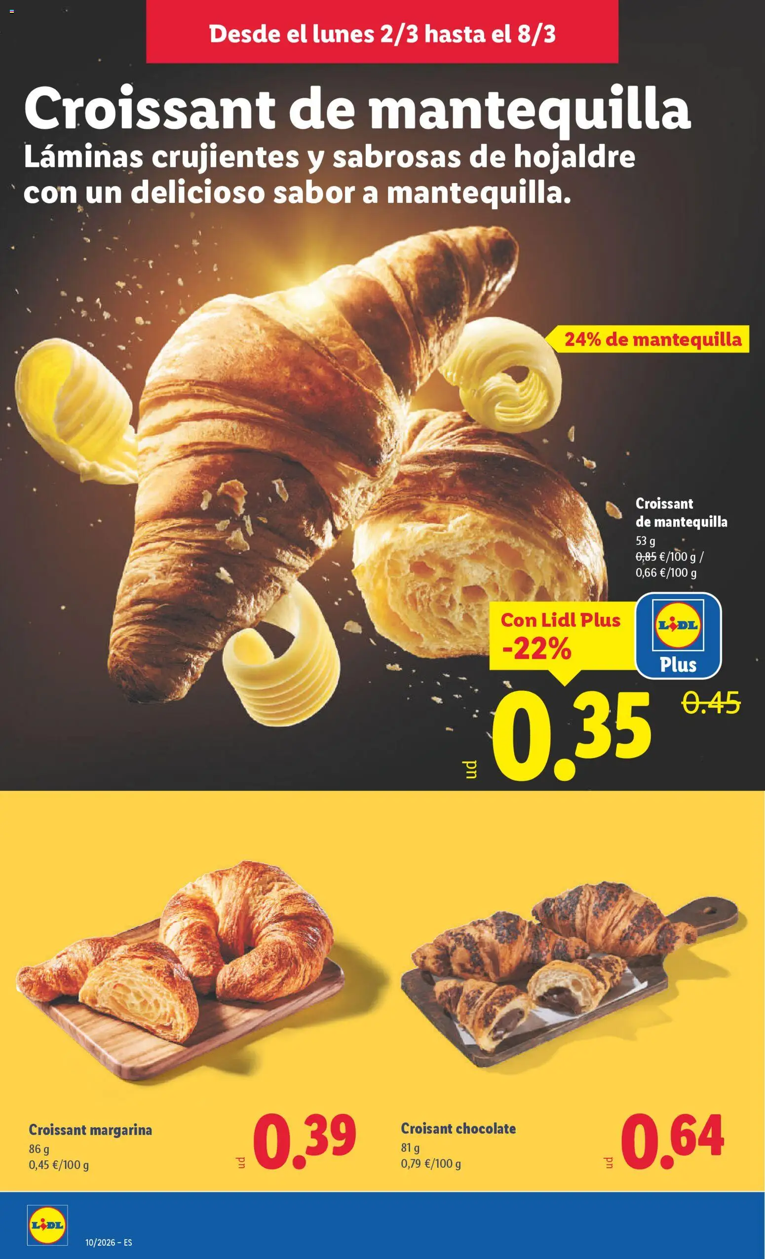 Lidl folleto │ válido desde el 02.03.2026 | Página: 20 | Productos: Chocolate, Croissant, Margarina, Συσκευή ροής