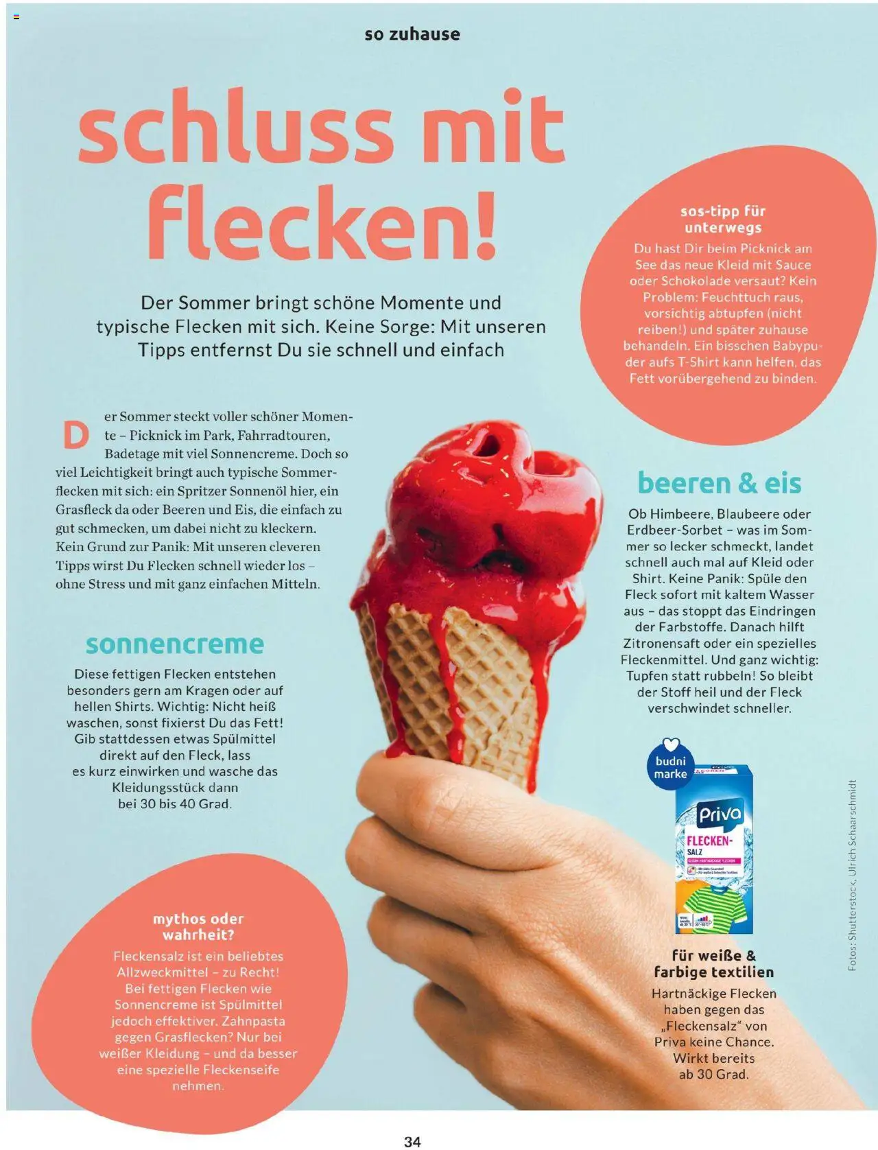 Budni Perle Magazin 04/25 - gültig ab dem 13.07.2025 | Seite: 38 | Produkte: Sonnencreme, Zahnpasta, Wasser, Salz