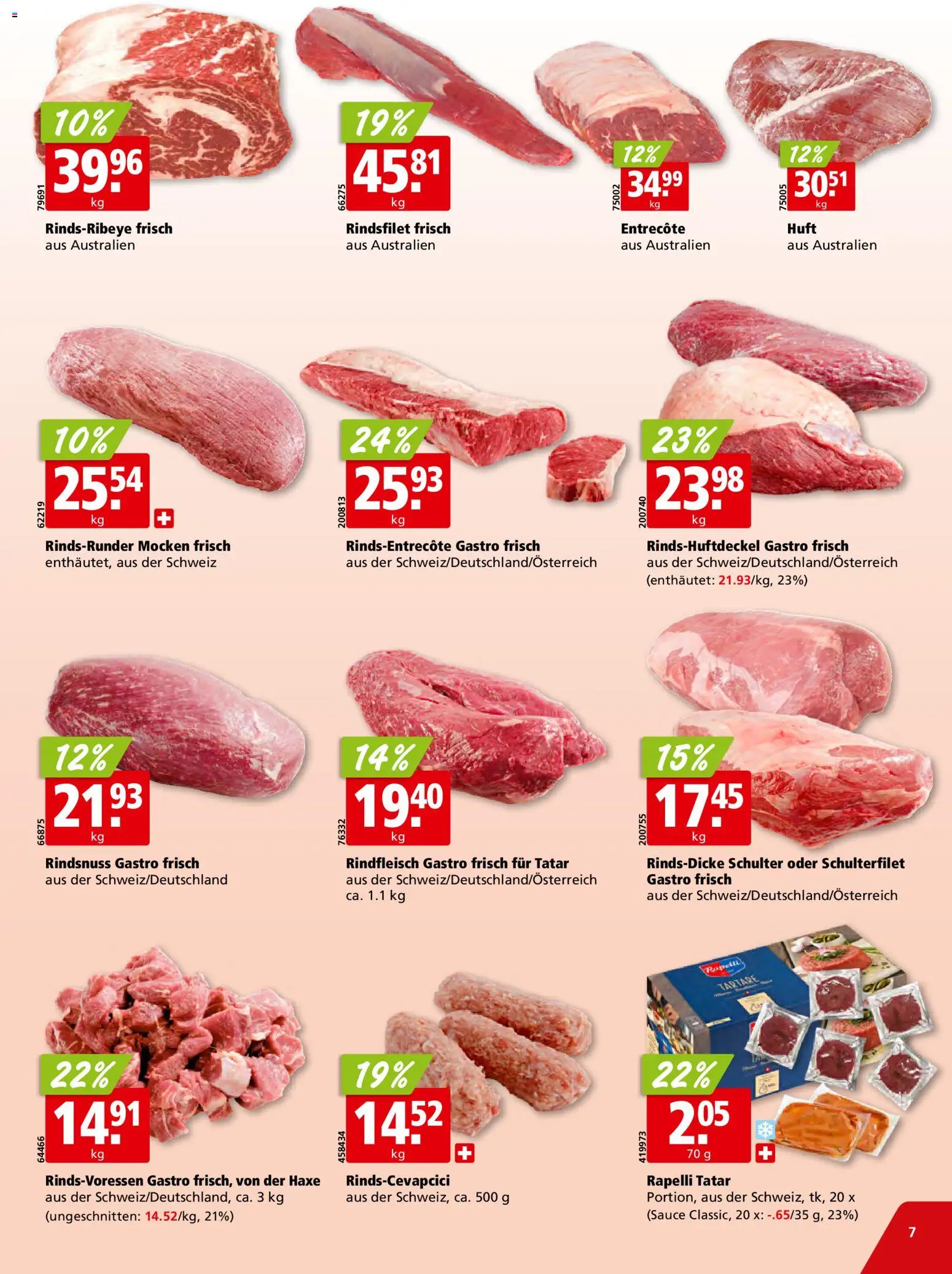 Aligro Aktionen – gültig ab 17.11.2025 | Seite: 7 | Produkte: Rindfleisch