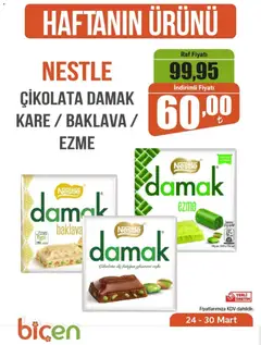 24.03.2026 tarihinden itibaren geçerli olan Biçen Market kataloğu önizlemesi