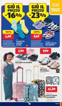 Anteprima del volantino SNEAKERS PER BAMBINI, Sneakers per bambini, misure 23-29, vera pelle valido a partire dal 23.03.2026 | Pagina: 17