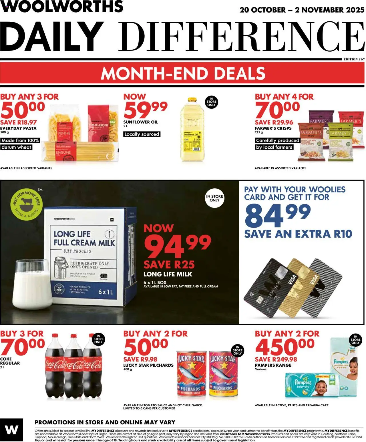 New Woolworths catalogue – valid from 20.10.2025 | Page: 12 | Products: Milk, Wine, Tomato sauce, Sauce