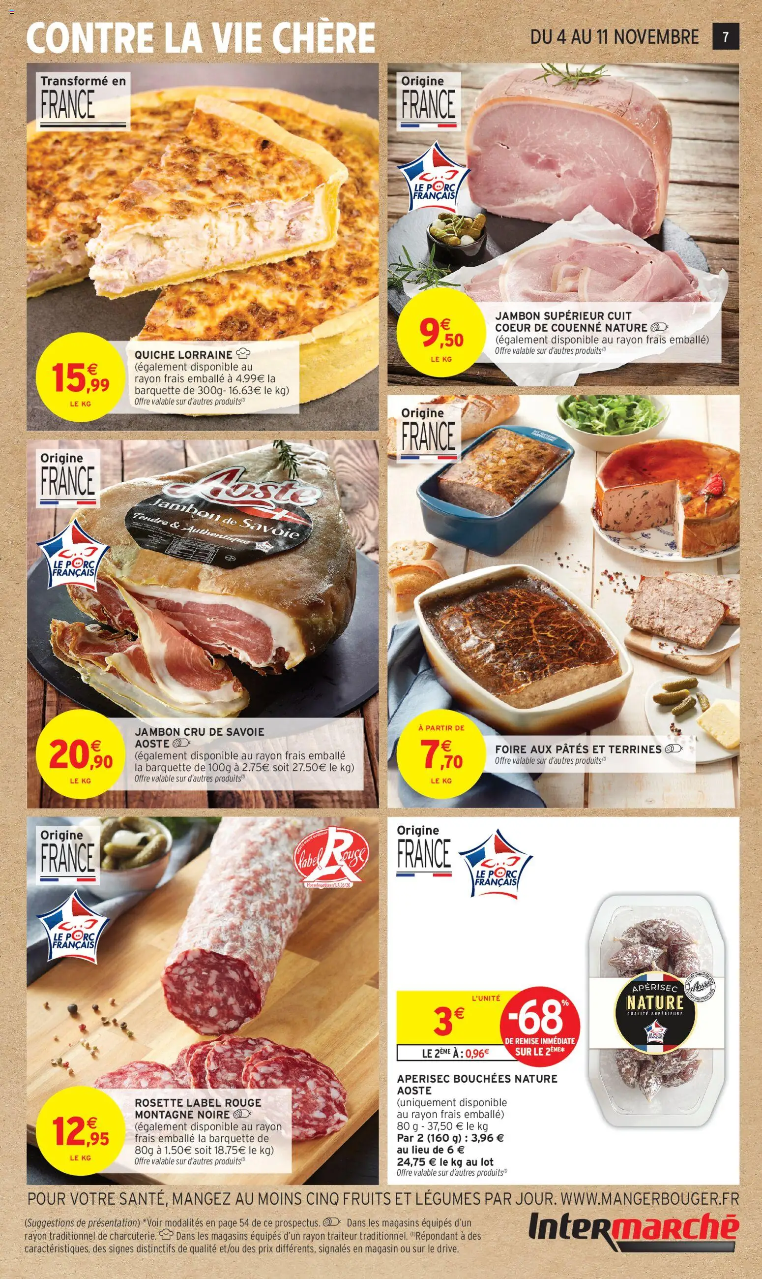 {H1} | Page: 7 | Produits: Jambon Cru, Jambon, Porc, Pâtes