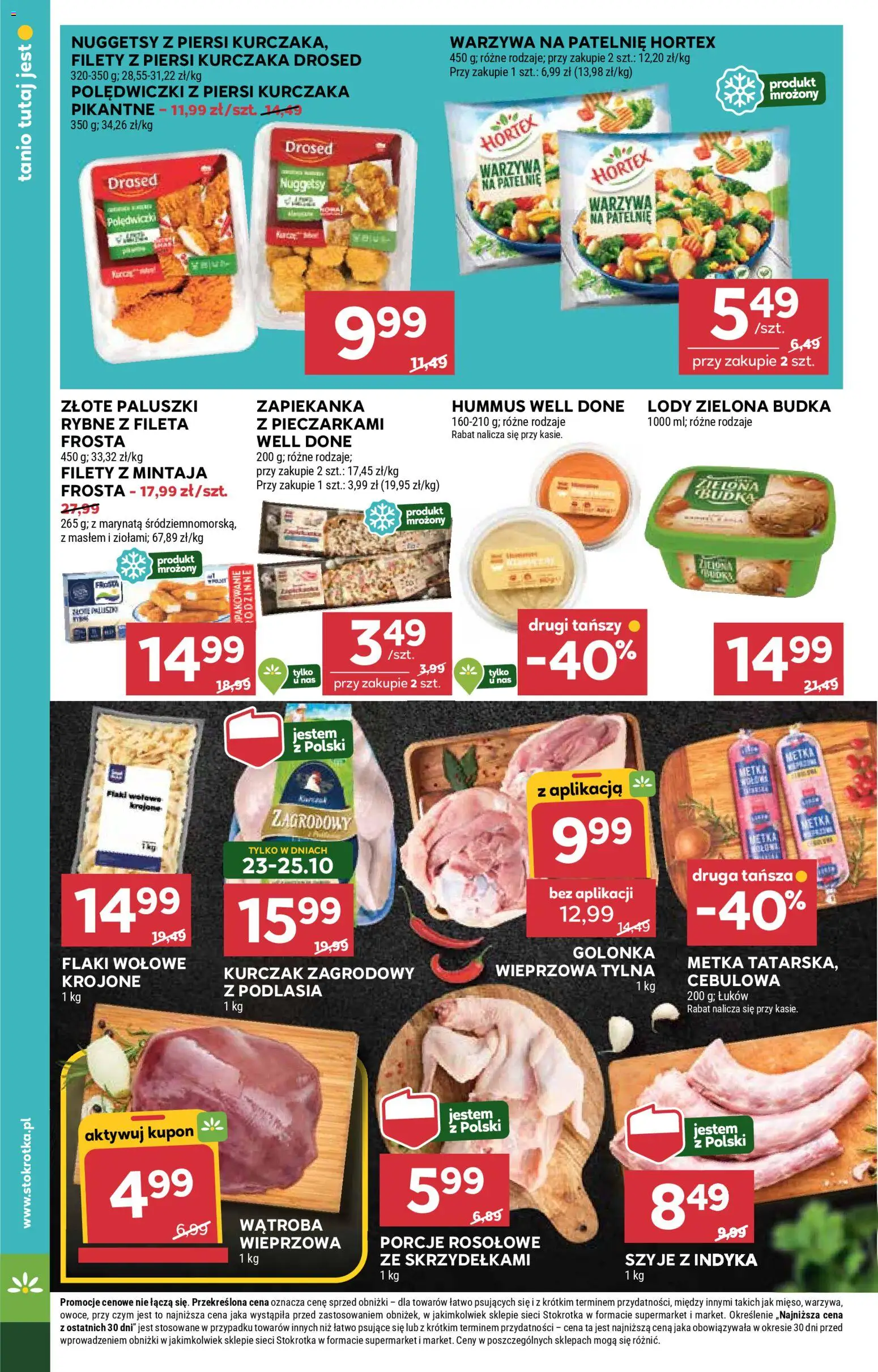 Stokrotka Gazetka - Market od 23.10.2025 | Strona: 10 | Produkty: Kurczak, Piersi, Warzywa na patelnie, Warzywa