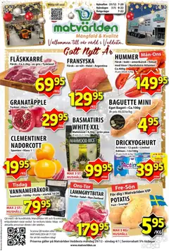 Matvärlden - erbjudanden - Veddesta - Förhandsvisning av reklamblad från butik Matvärlden aktuell från 29.12.2025