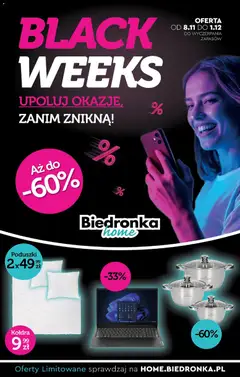 Pogląd oferty "Biedronka Black Friday" - ważna od 08.11.2025