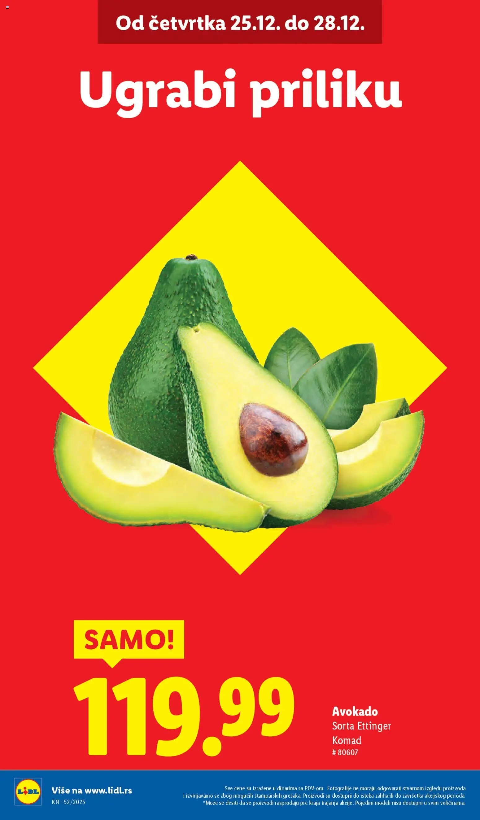 Lidl katalog - važi od 25.12.2025 | Strana: 2 | Proizvode: Avokado