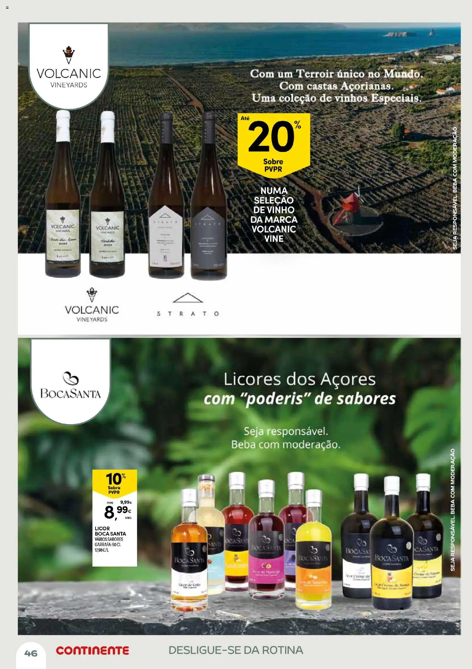 Continente Açores Momentos de pausa │ válido de 21.04.2026 | Página: 46 | Produtos: Licor, Vinho