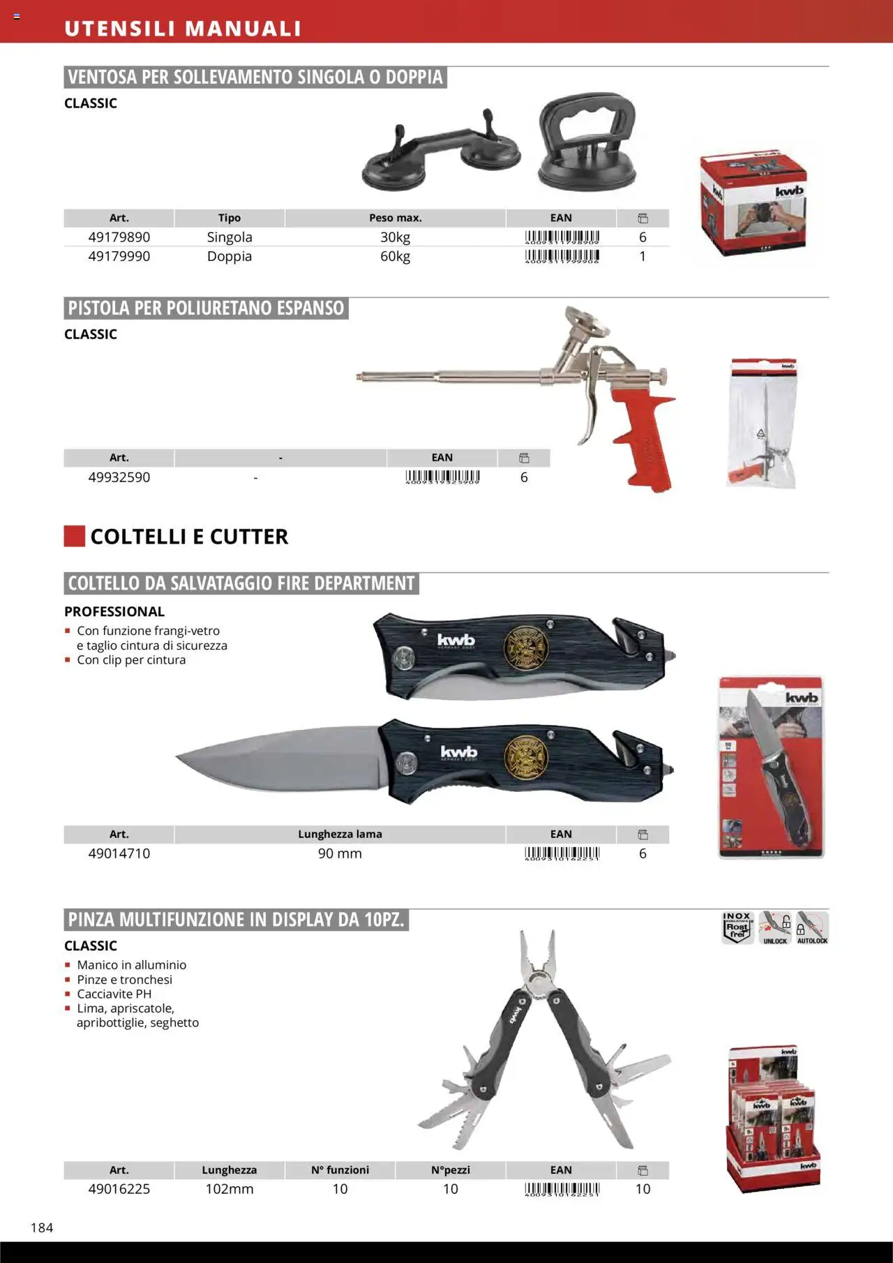 Volantino Einhell del 10.10.2025 | Pagina: 186 | Prodotti: Cintura, Cacciavite, Alluminio, Pinze