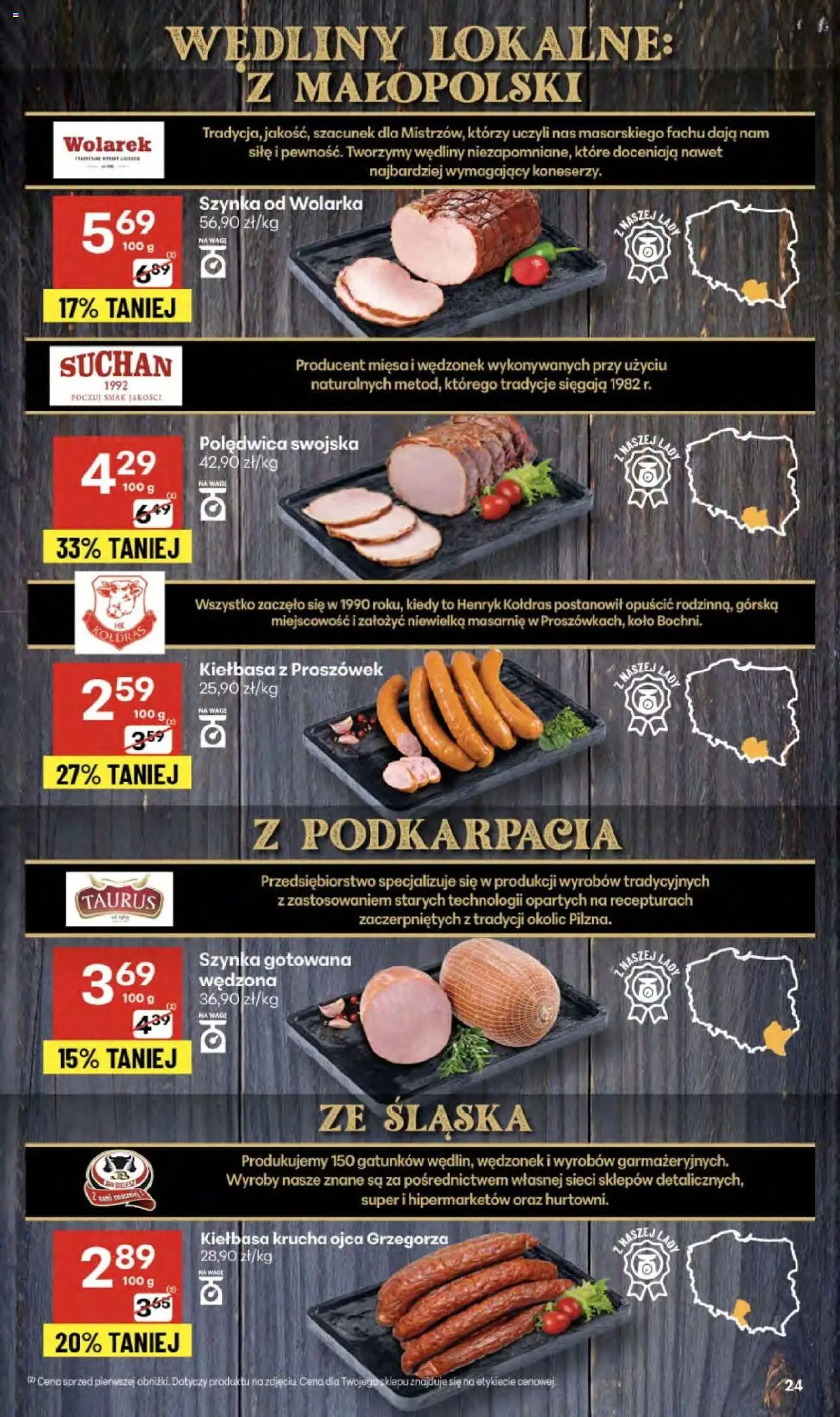 Delikatesy Centrum Gazetka - Sklepy Własne od 18.09.2025 | Strona: 24 | Produkty: Kiełbasa, Szynka, Wędliny, Szynka gotowana