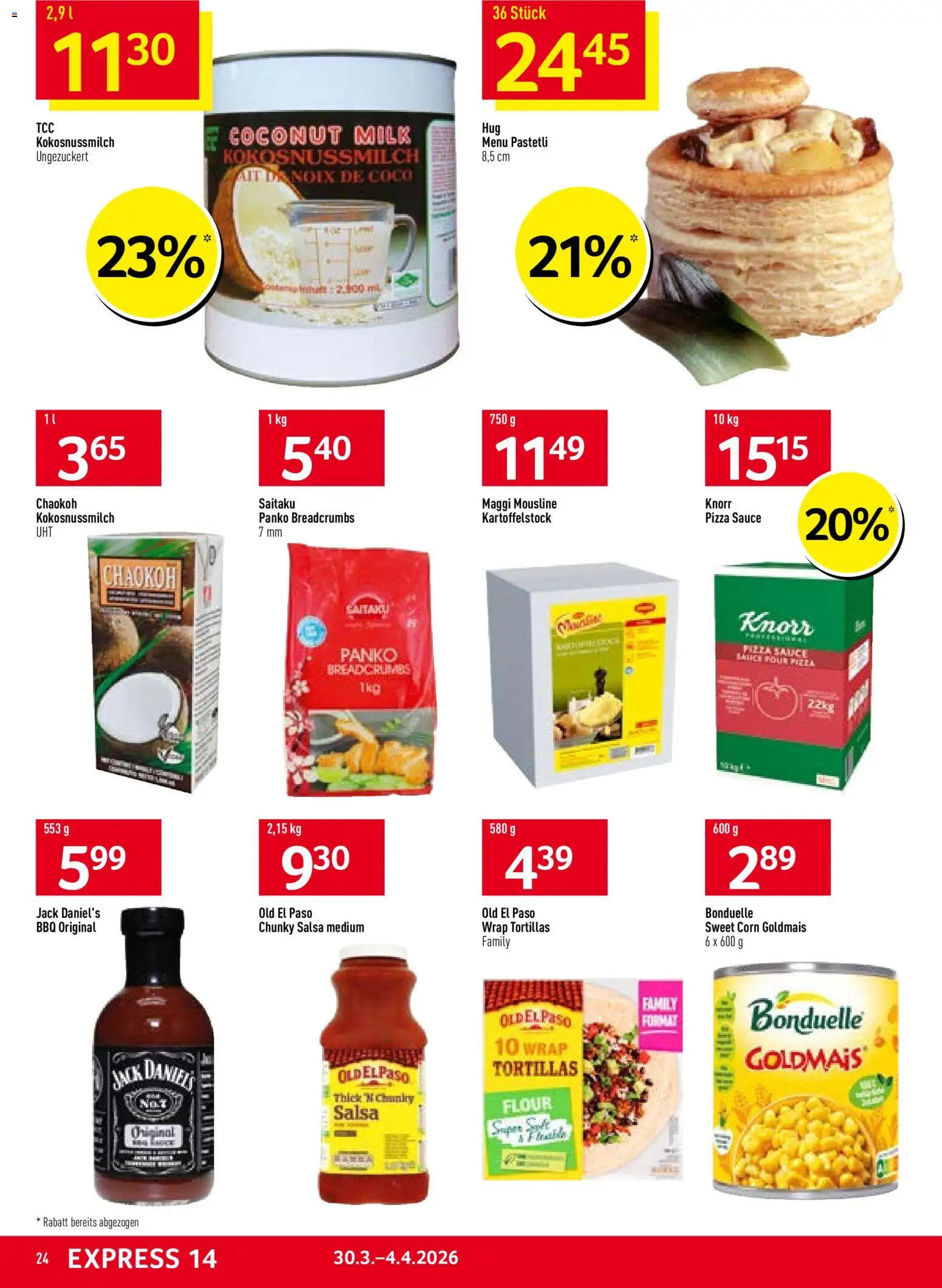 Prodega aktionen – gültig ab 30.03.2026 | Seite: 24 | Produkte: Pizza