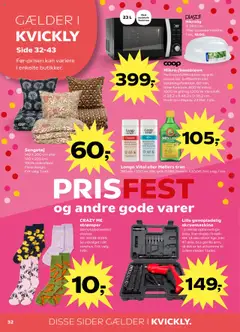 Kvickly Tilbudsavis gyldig fra 22.08.2025 | Side: 32 | Produkter: Strømper, Grill