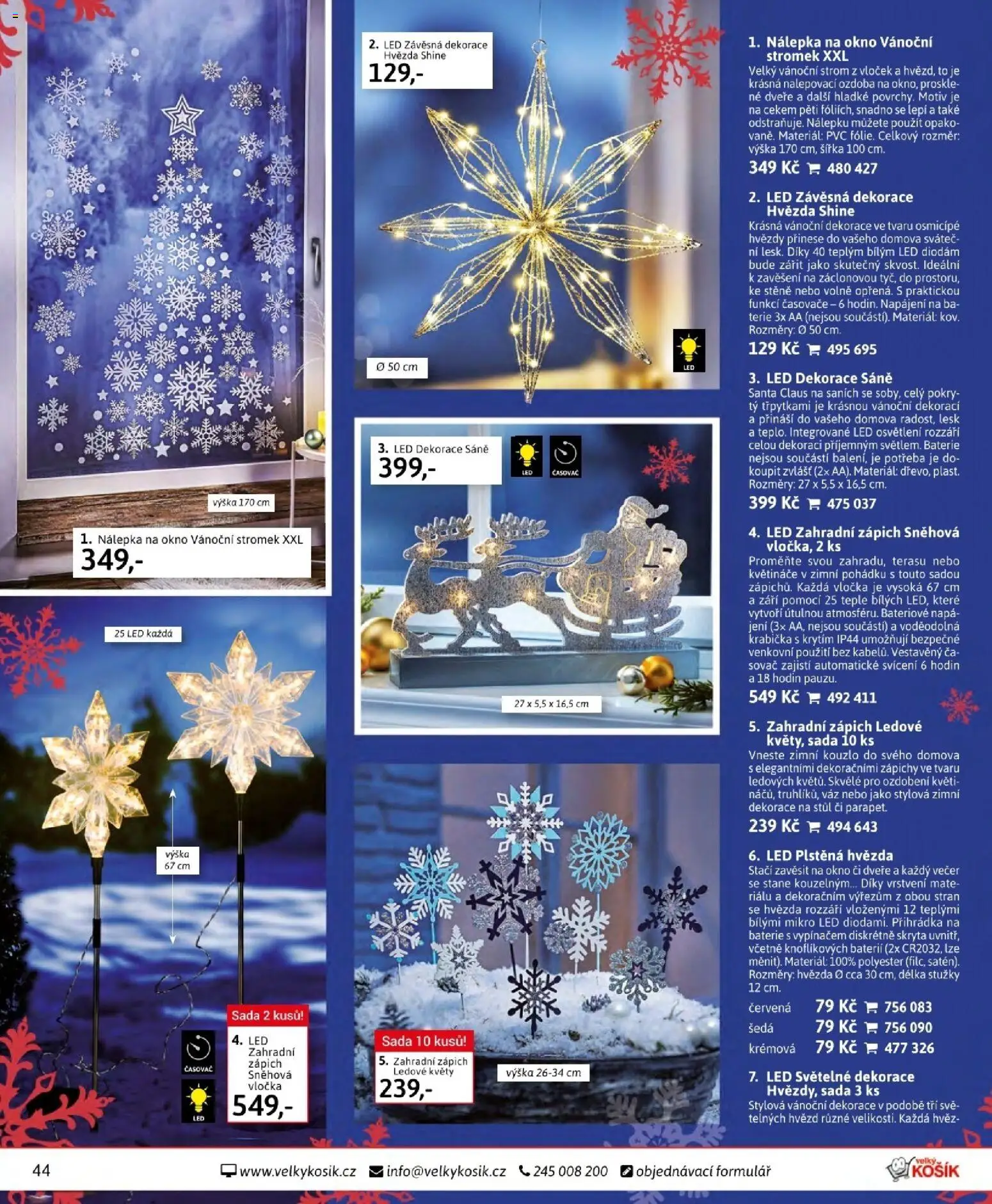 Velký Košík katalog listopad 2025 od 01.11.2025 | Strana: 44 | Produkty: Zápich, Stůl, Časovač, Dekorace