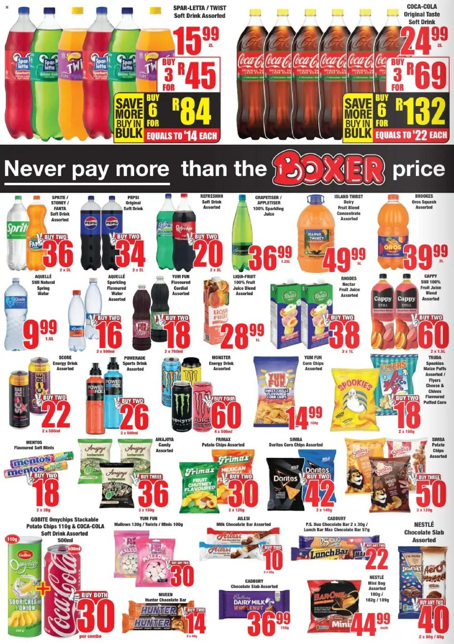 New Boxer catalogue – valid from 24.11.2025 | Page: 4 | Products: Squash, Cheese, Chips, Cream