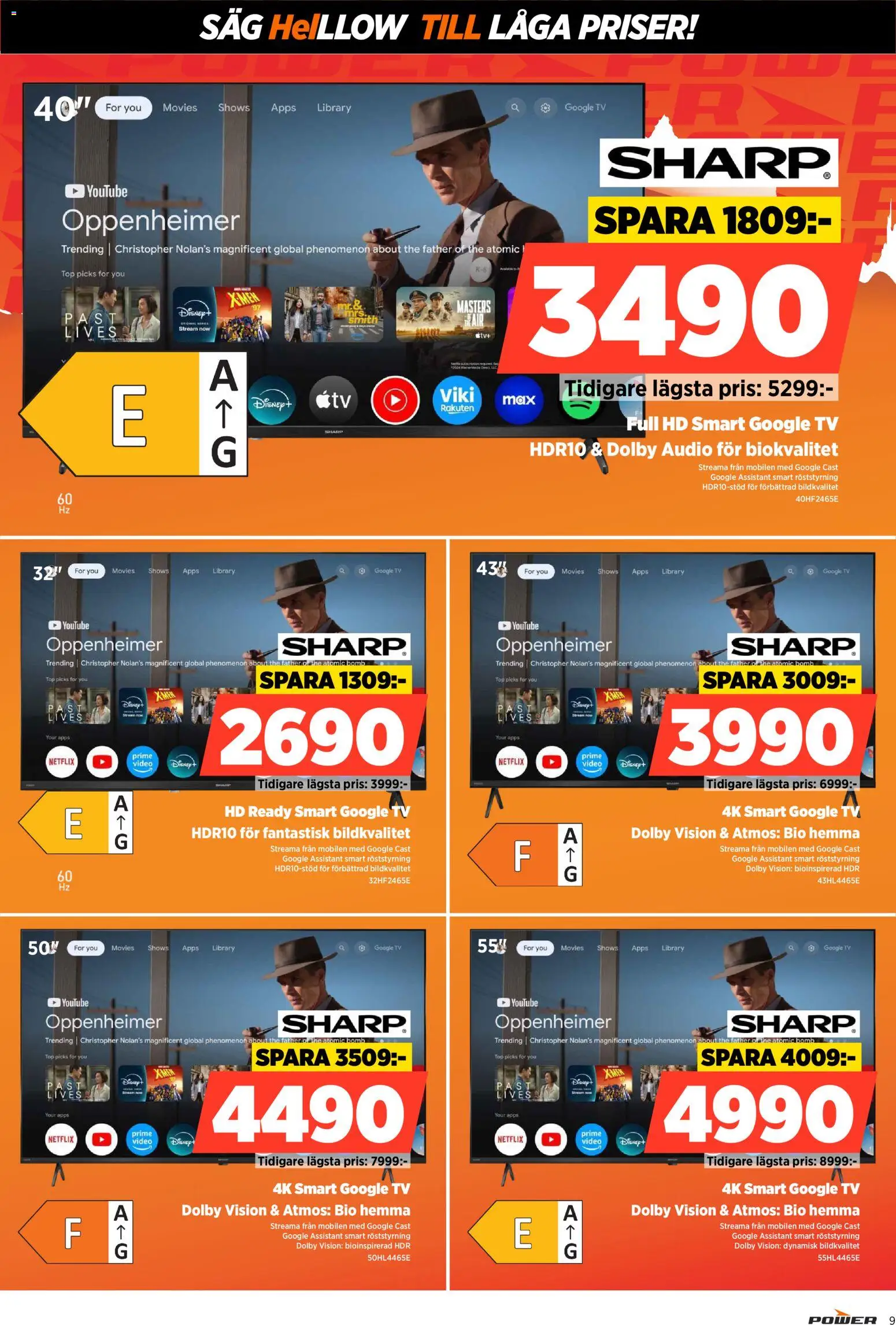 Power reklamblad aktuell från 15.12.2025 | Sida: 9 | Produkter: Såg, Tv, Audio